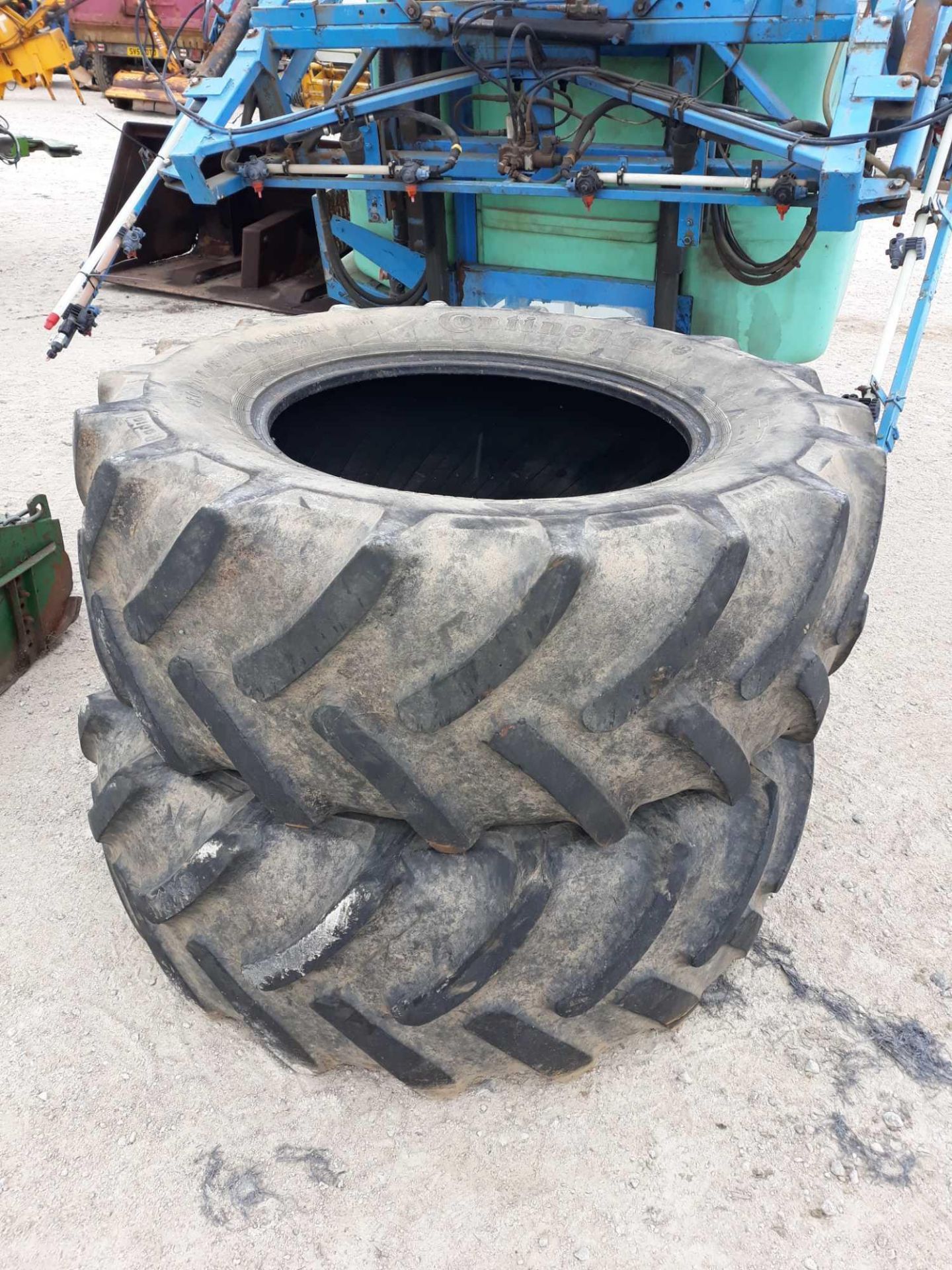 2 TRACTOR WHEELS & TYRES