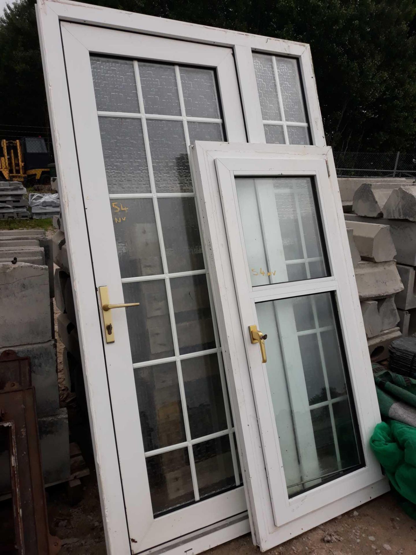 PVC DOOR WITH SIDE LIGHT AND PVC WINDOW