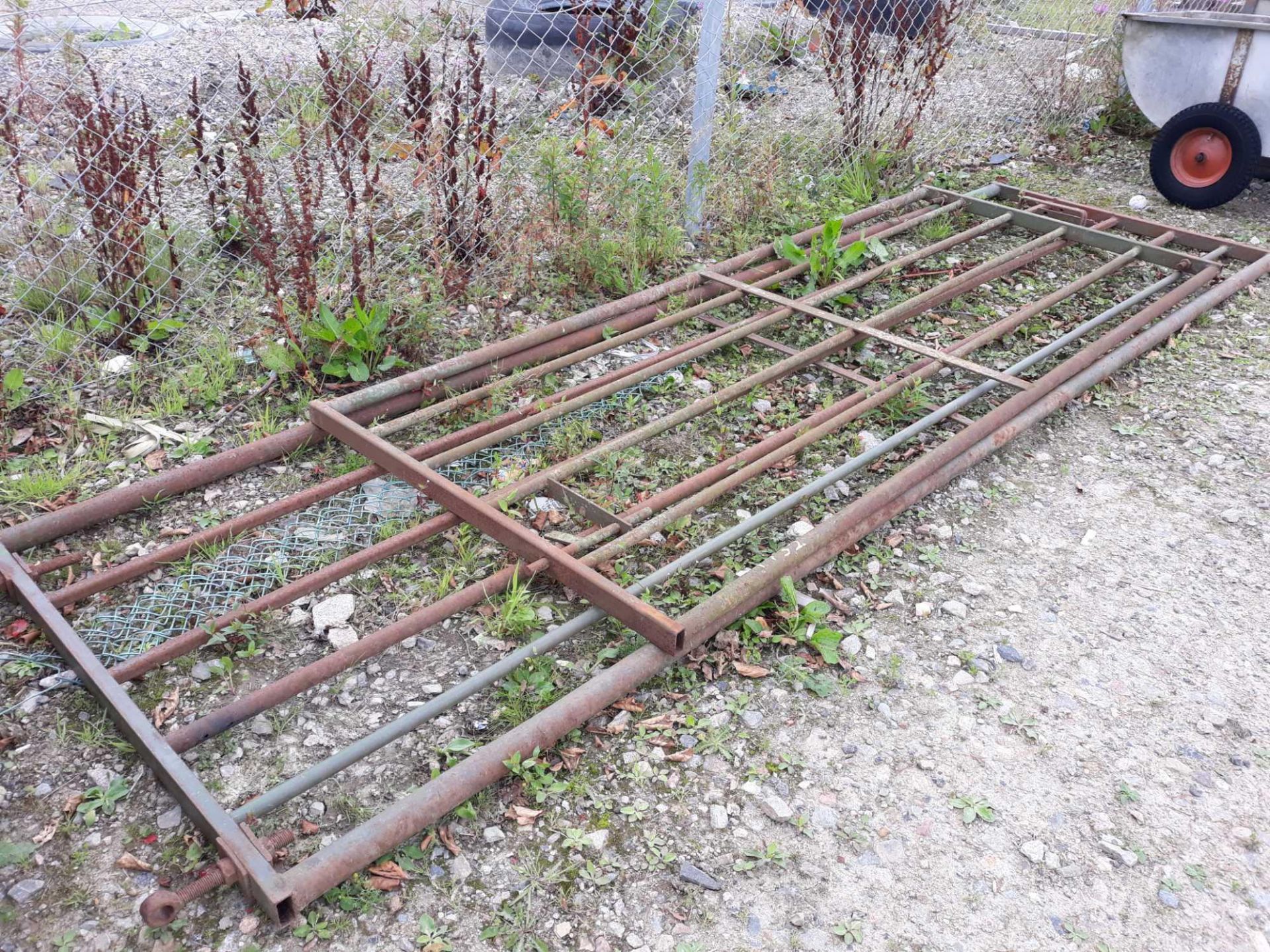 2 STEEL FIELD GATES