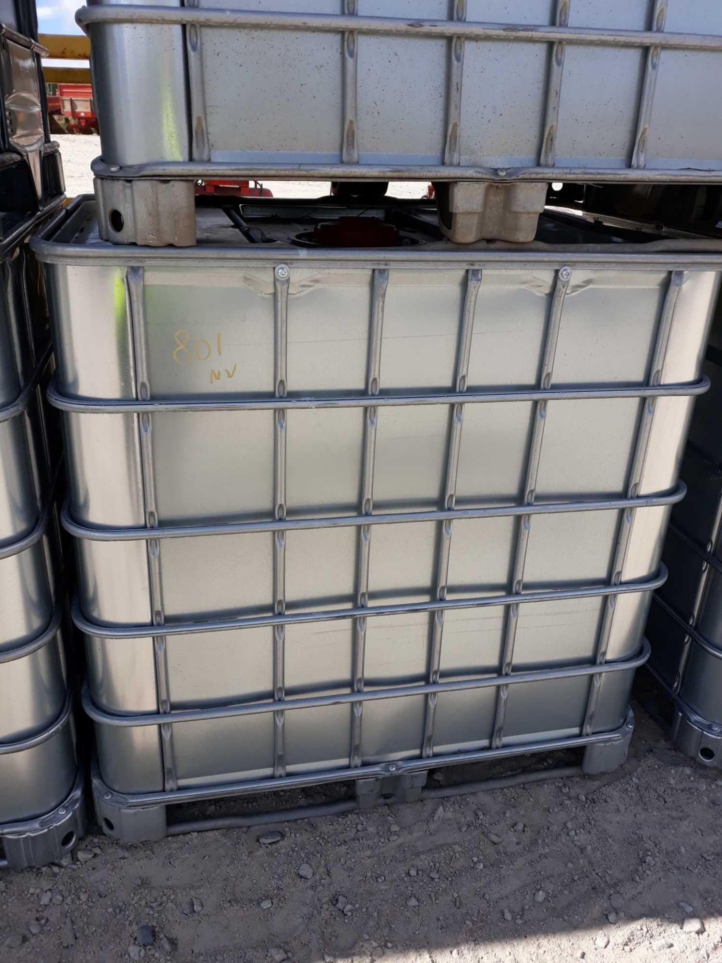 SILVER IBC TANK - CLEANED AND ATEX APPROVED