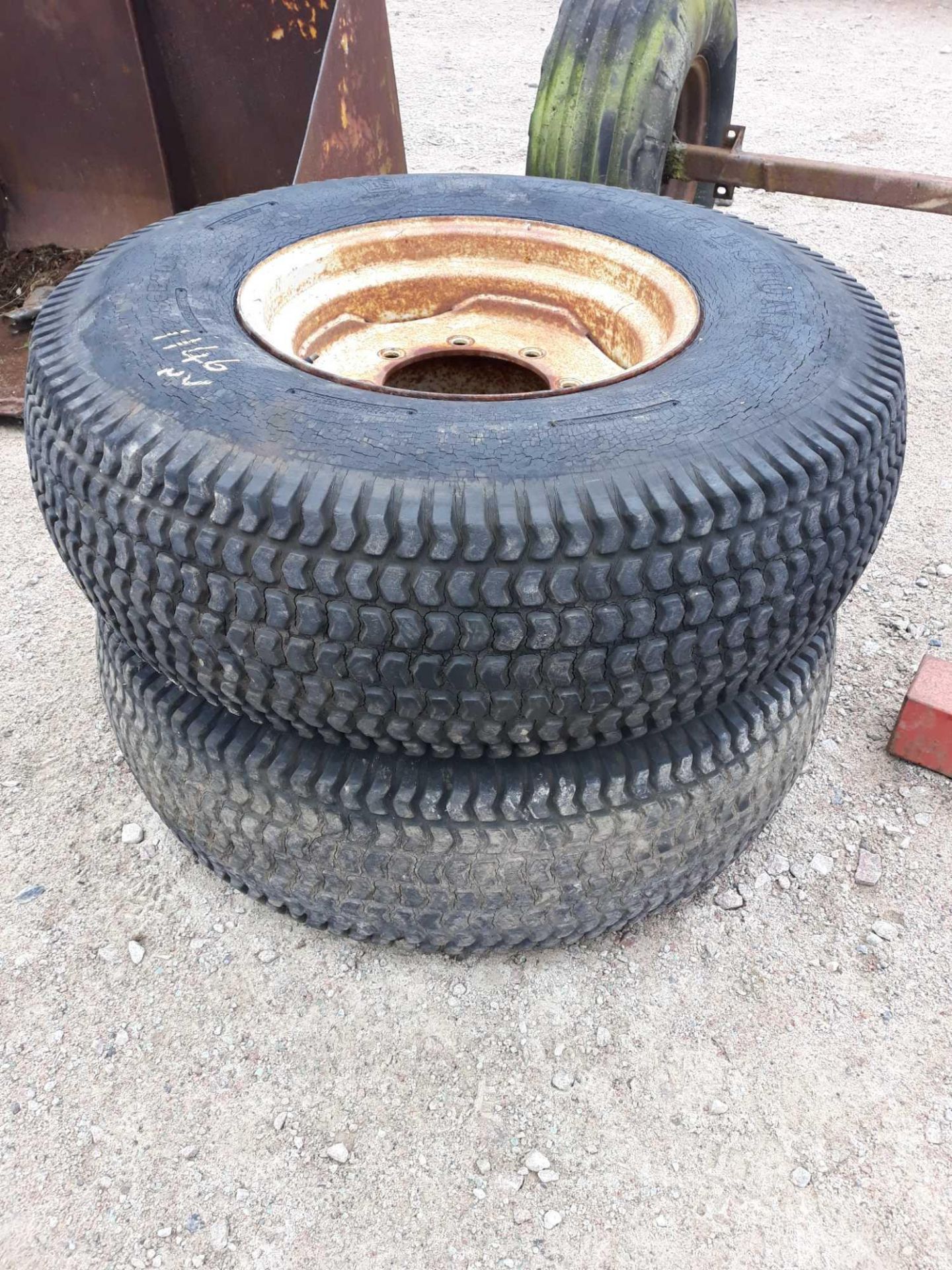 2 FORD GRASS WHEELS & TYRES