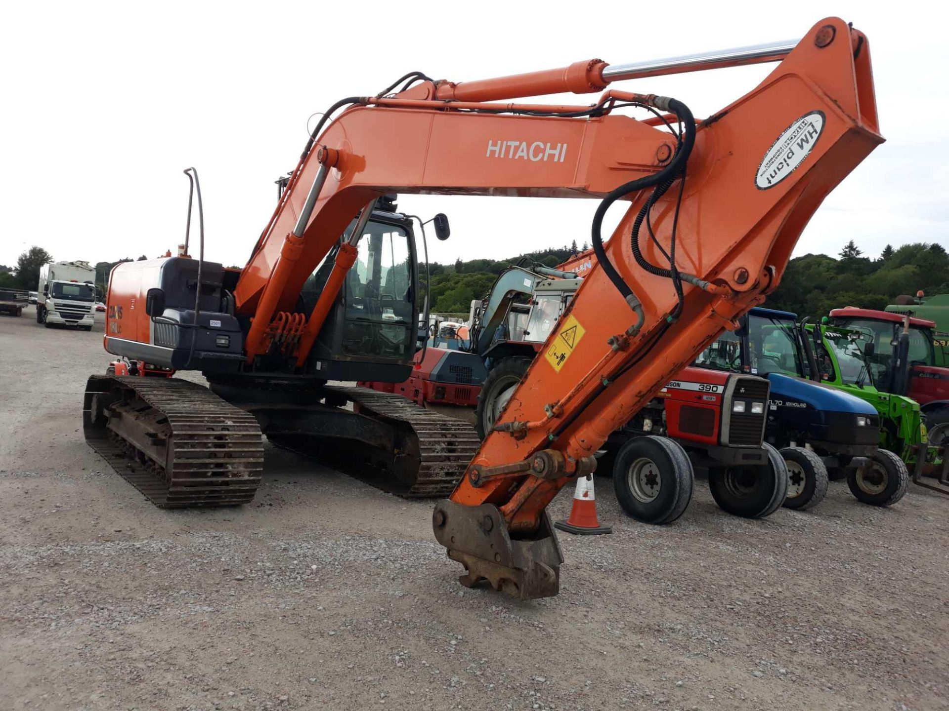Hitachi ZX180LC-3 Excavator, Year 2008, 8140 hours displayed - not warranted, Key in PC, + VAT
