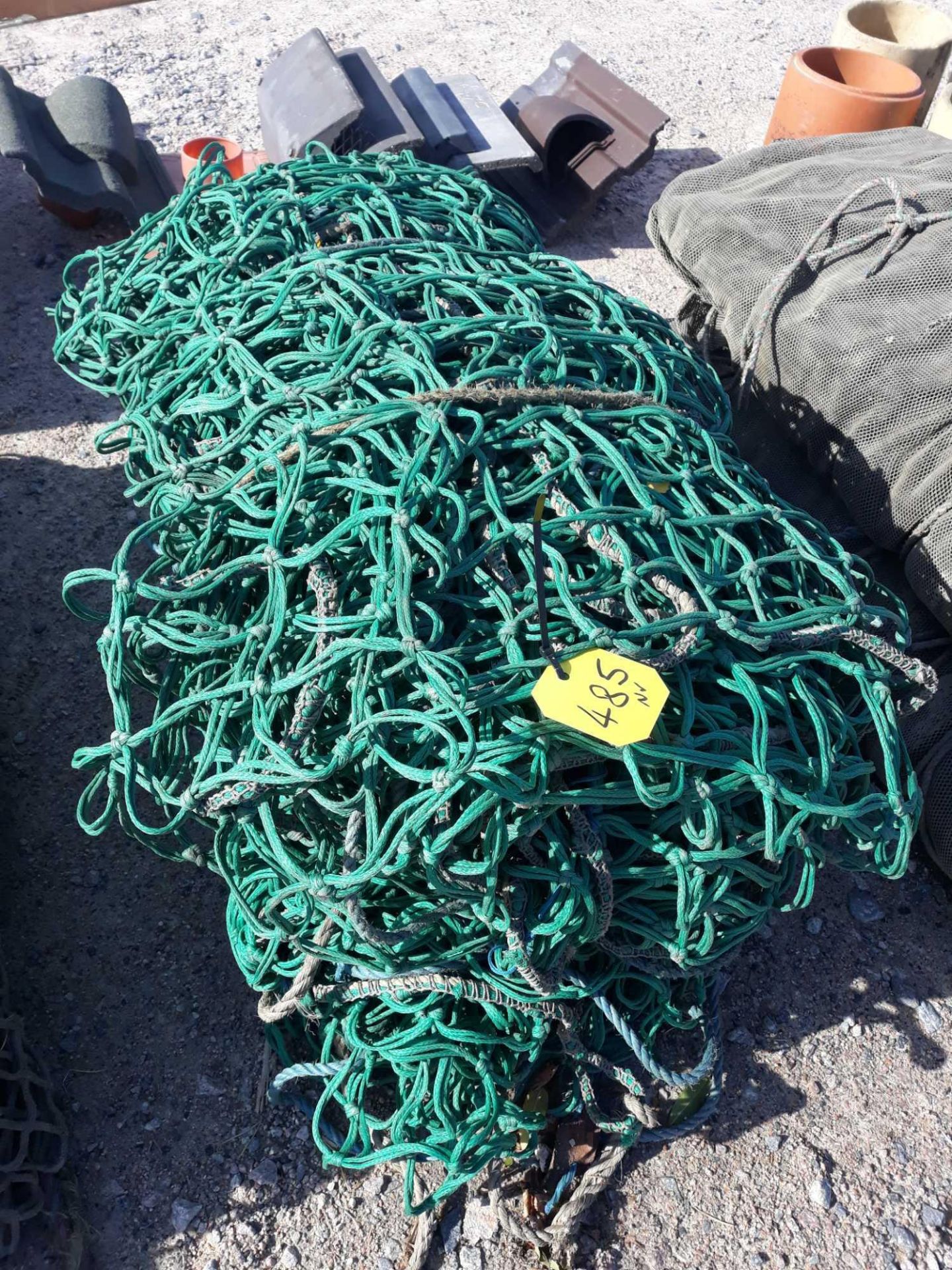 PAIR GREEN LORRY NETS