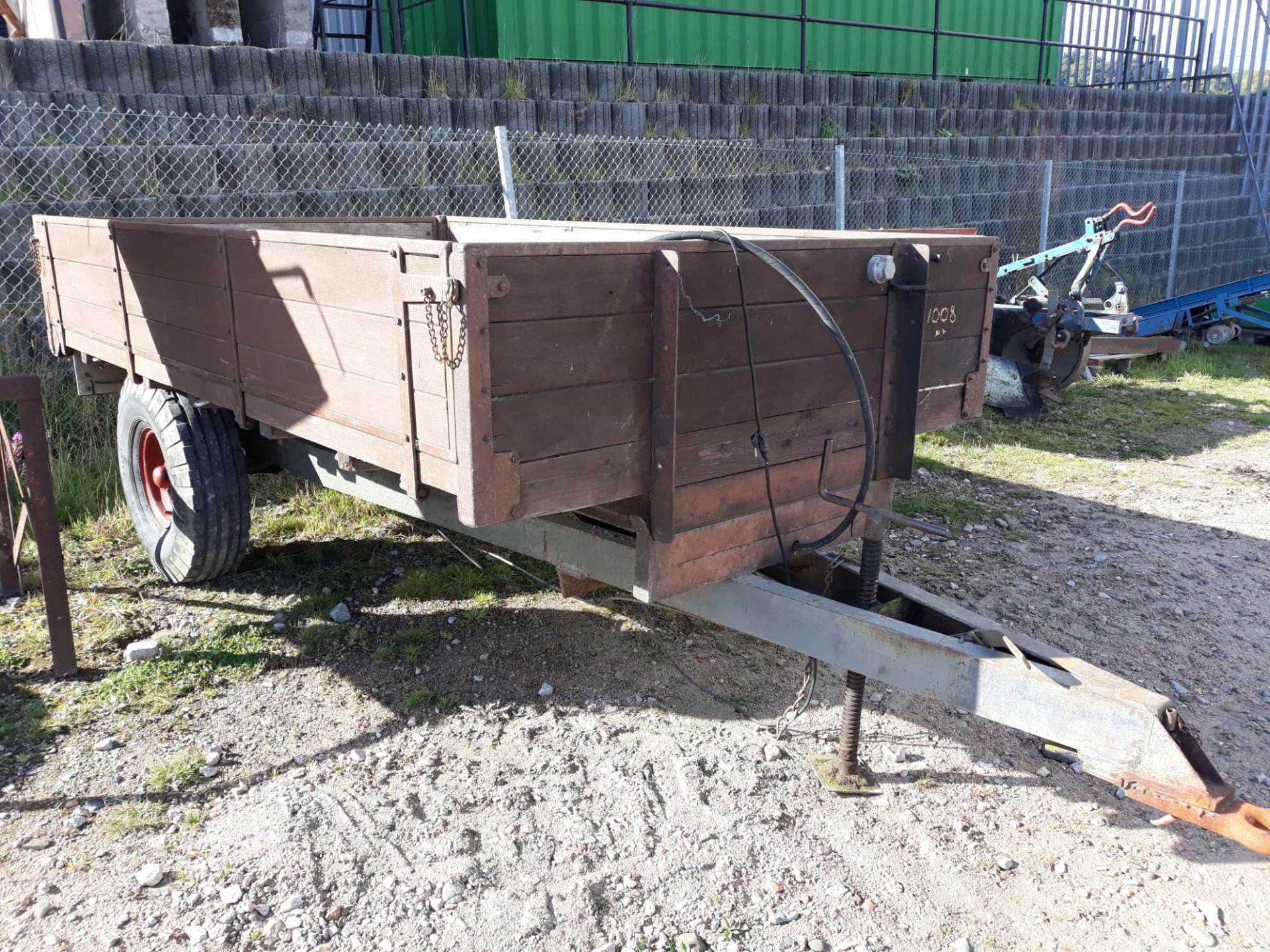 3 TON WOODEN TIPPING TRAILER