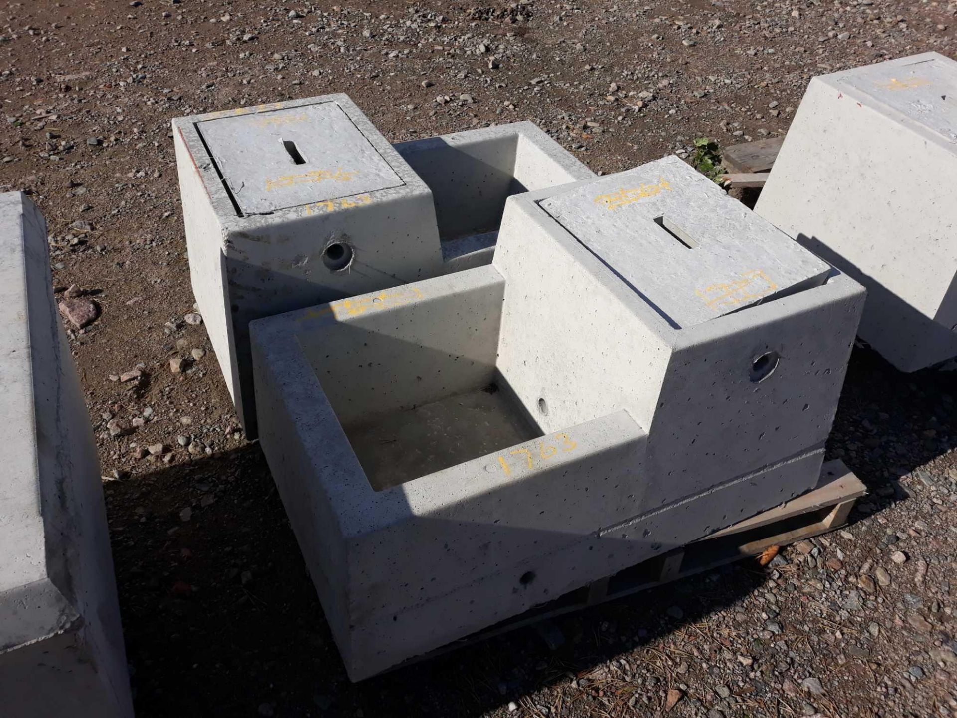 2 CEMENT TROUGHS