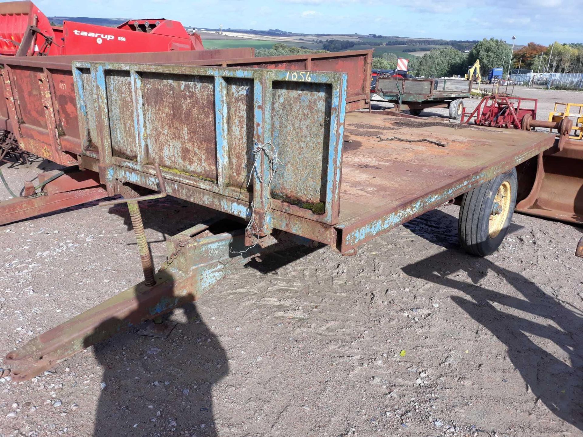 SINGLE AXLE TIPPING CART