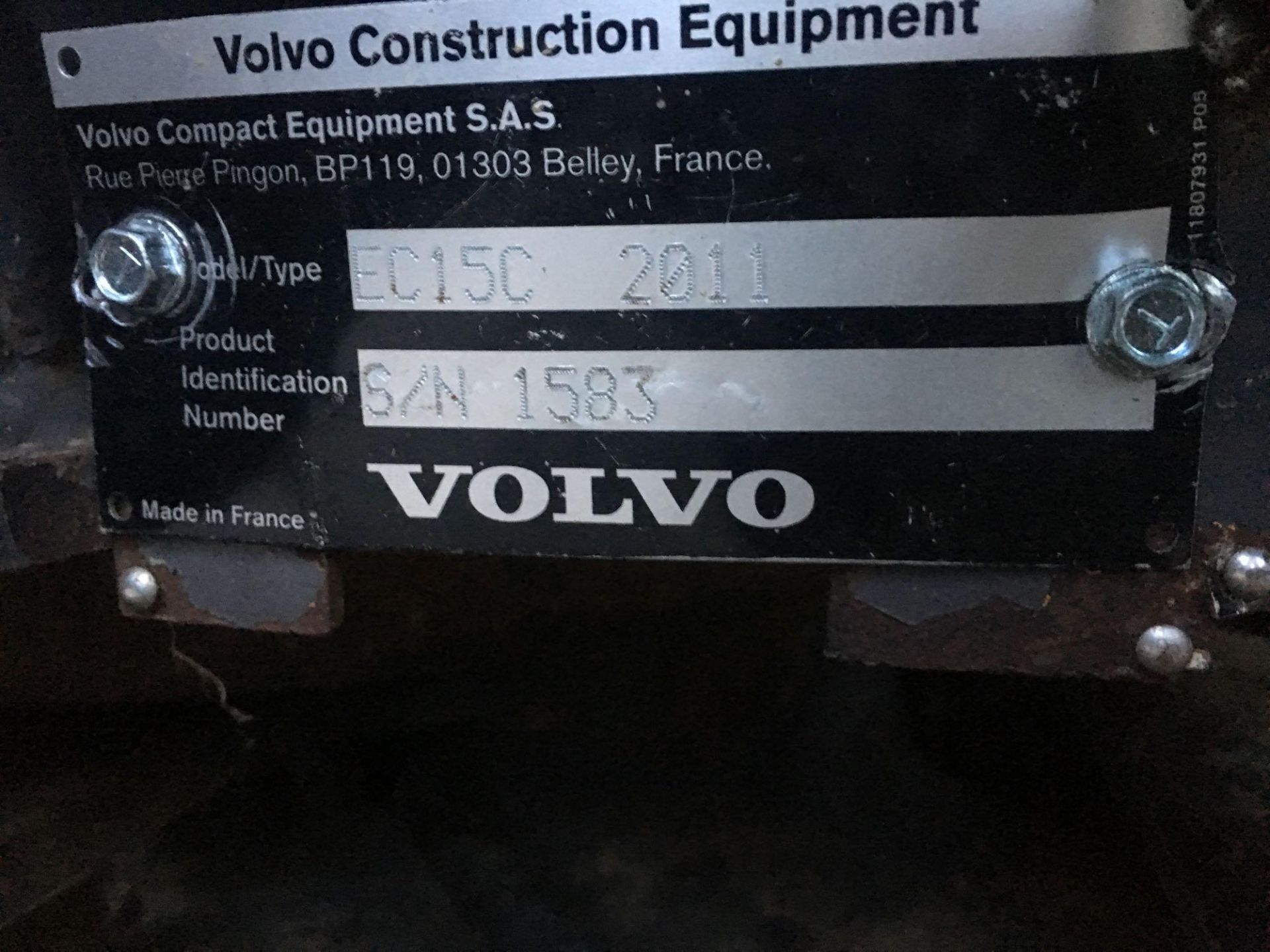 Volvo 1583 EC15C, + VAT - Image 4 of 7