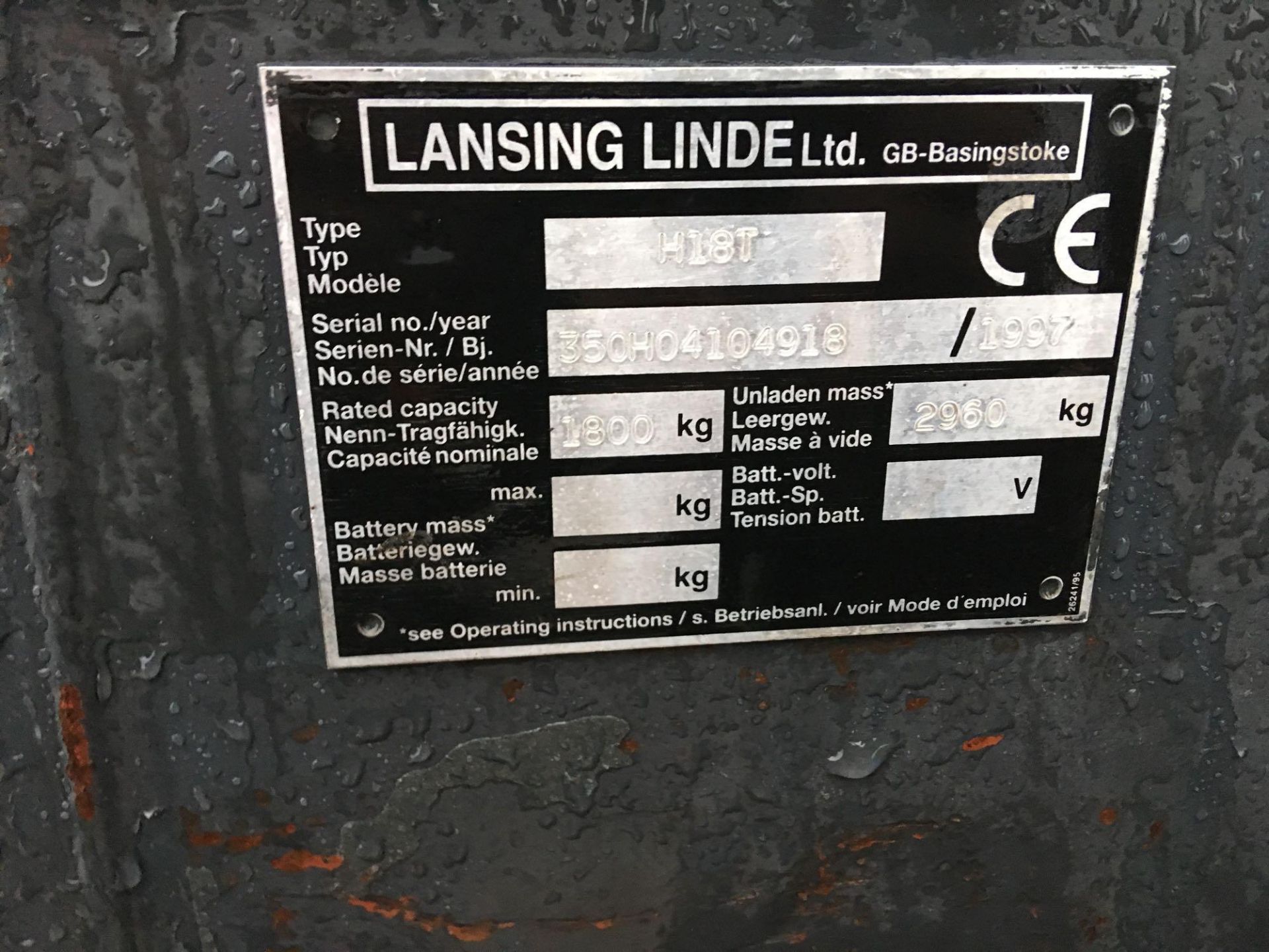 Linde H18T Gas Forklift, + VAT - Image 5 of 5