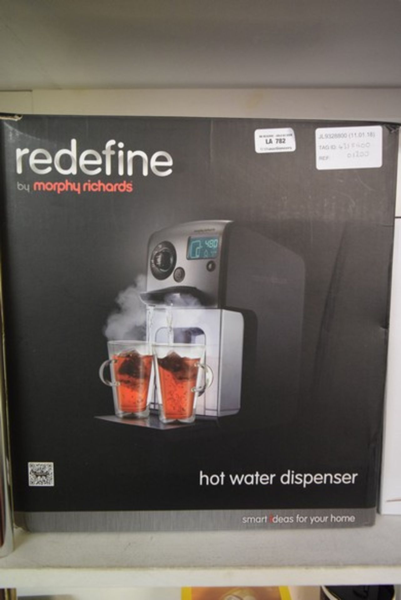 1 x BOXED RE DEFINE BY MORPHY RICHARDS HOT WATER DISPENSER RRP £120 11.01.18 4315900 *PLEASE NOTE