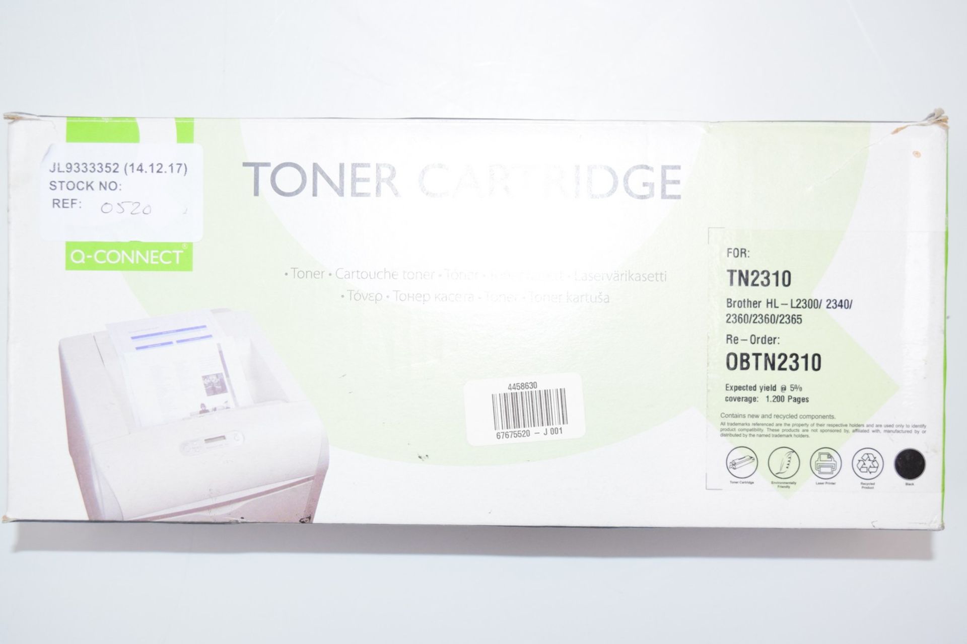 1 x BOXED TONER CARTRIDGE TNT310 RRP £50 14.12.17 4458630 *PLEASE NOTE THAT THE BID PRICE IS