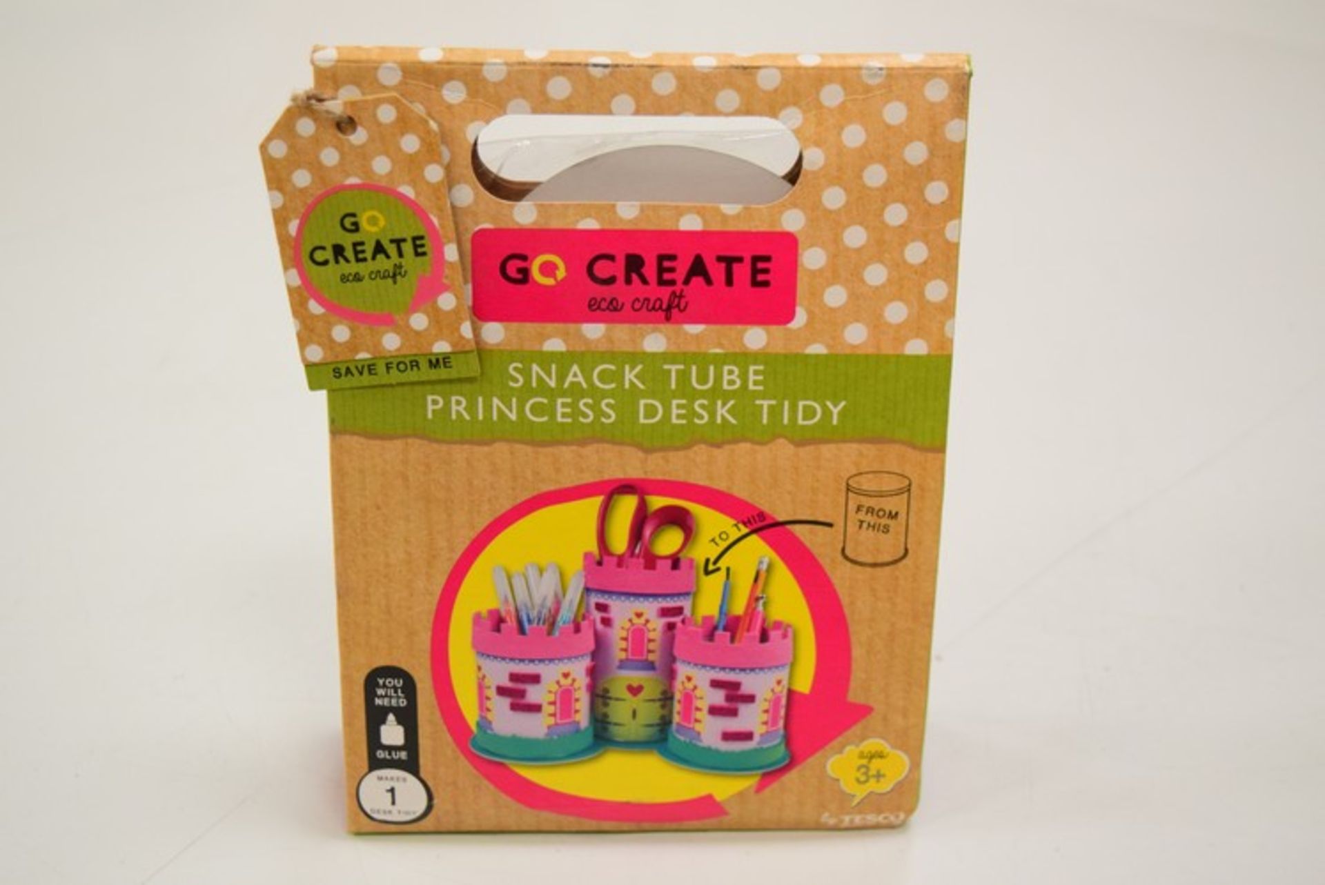 8 x BRAND NEW GO CREATE SNACK TUBE PRINCESS DESK TIDY RRP £2 P86 *PLEASE NOTE THAT THE BID PRICE