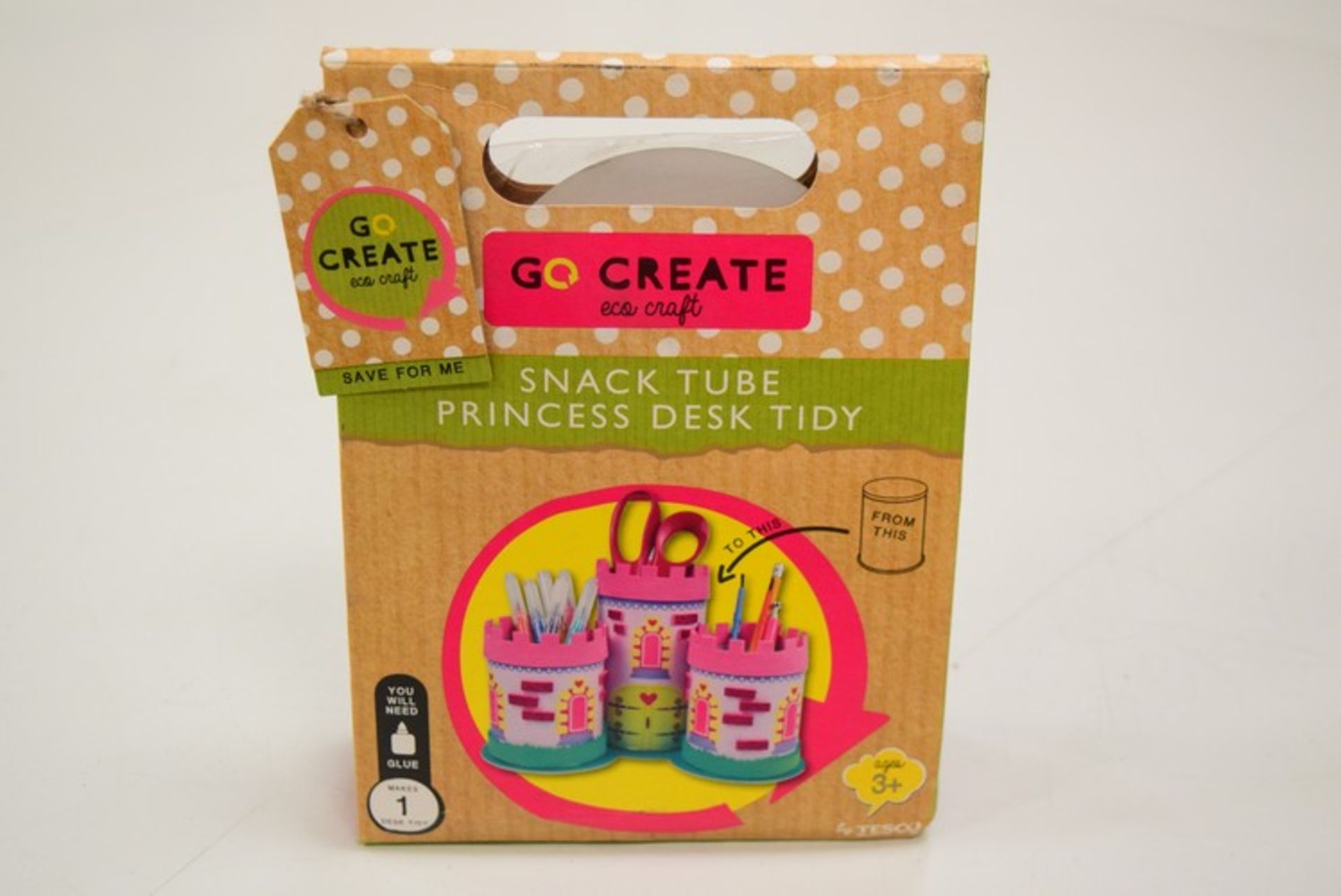 8 x BRAND NEW GO CREATE SNACK TUBE PRINCESS DESK TIDY RRP £2 P86 *PLEASE NOTE THAT THE BID PRICE