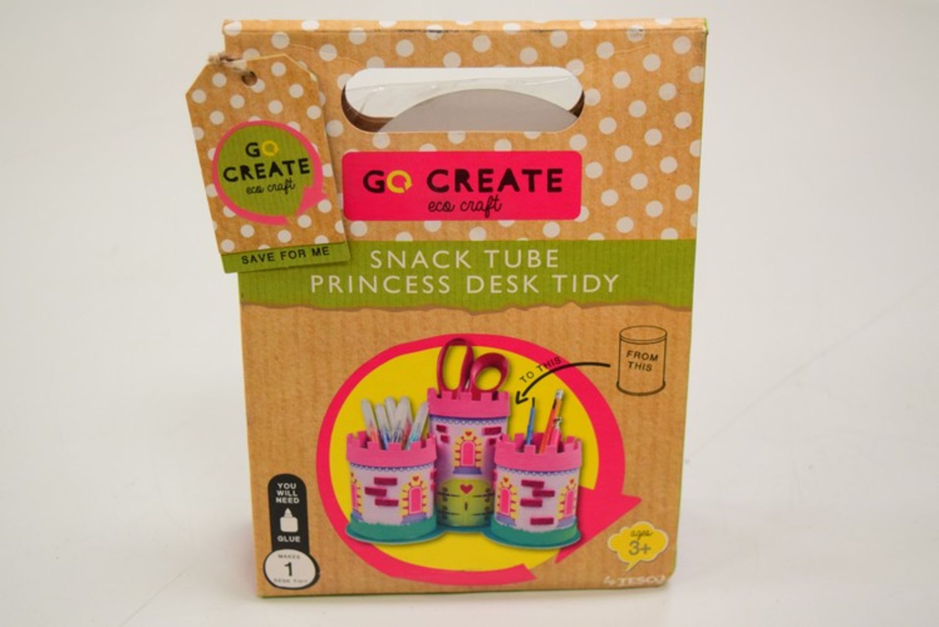 8 x BRAND NEW GO CREATE SNACK TUBE PRINCESS DESK TIDY RRP £2 P86 *PLEASE NOTE THAT THE BID PRICE