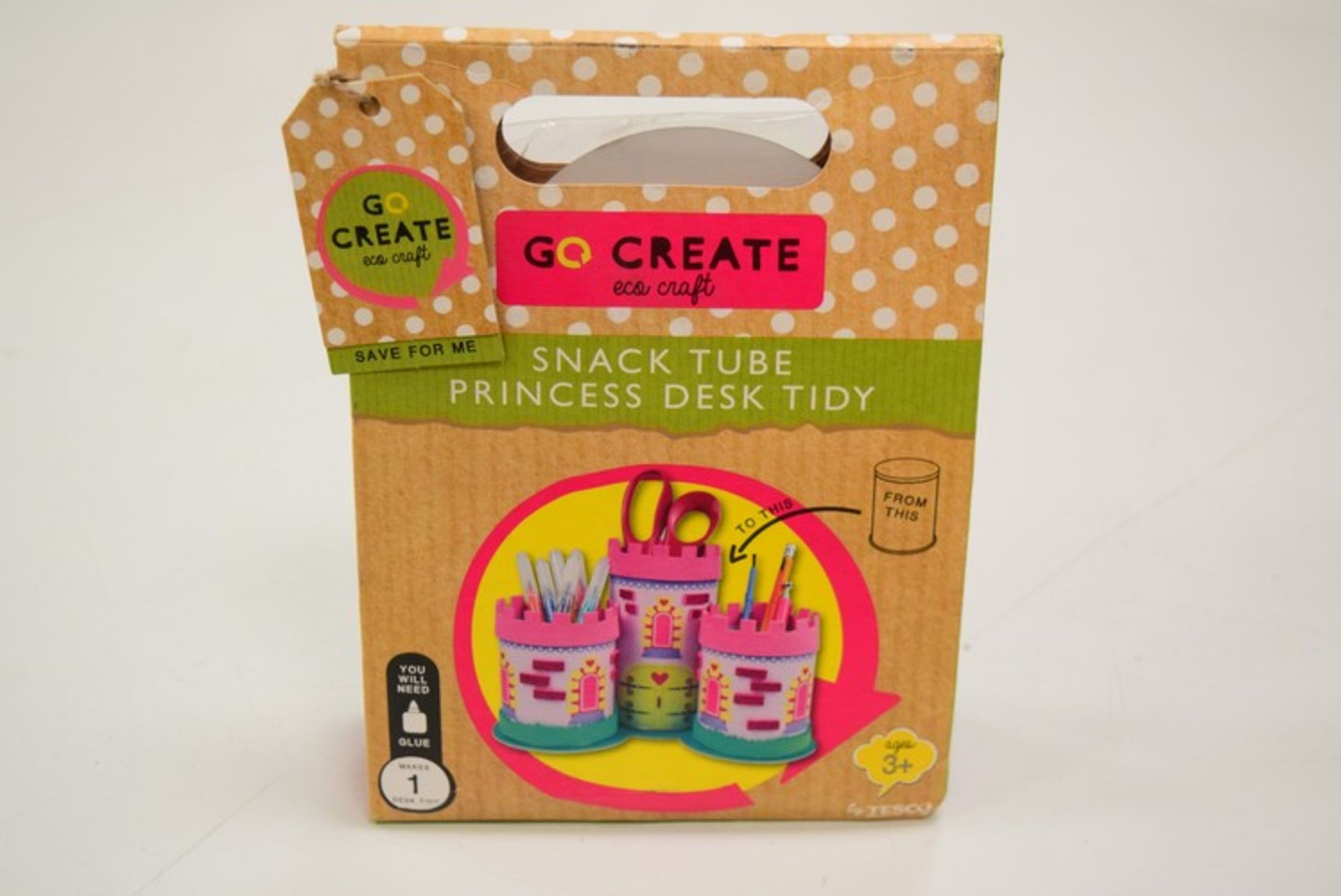 8 x BRAND NEW GO CREATE SNACK TUBE PRINCESS DESK TIDY RRP £2 P86 *PLEASE NOTE THAT THE BID PRICE