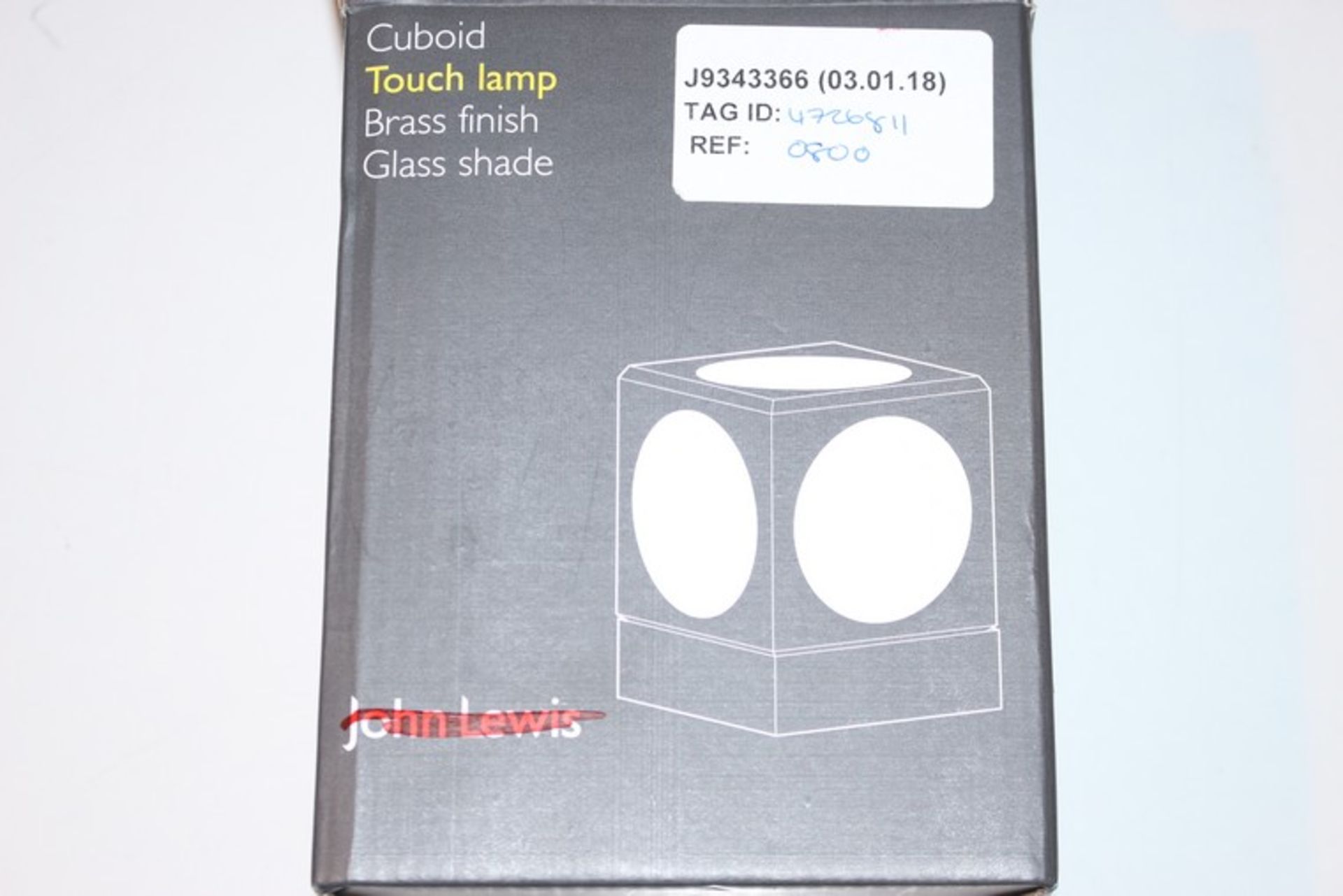 CUBOID TOUCH LAMP RRP £80 (03.01.18) 140