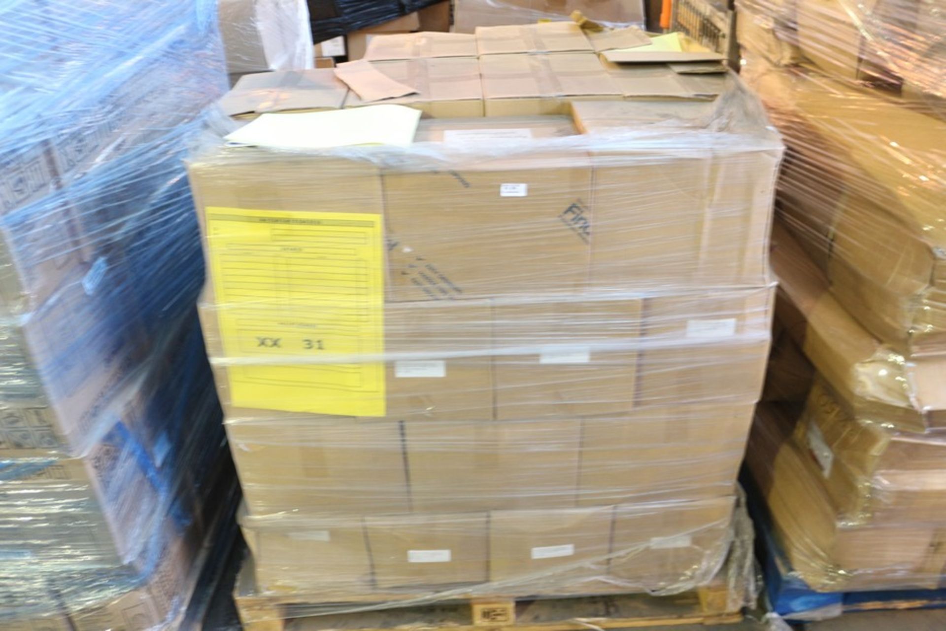 1X PALLET TO CONTAIN A LARGE AMOUNT OF ASSORTED EXERCISE BOOKS IN YELLOW, PROJECT CRAYON BOOKS IN