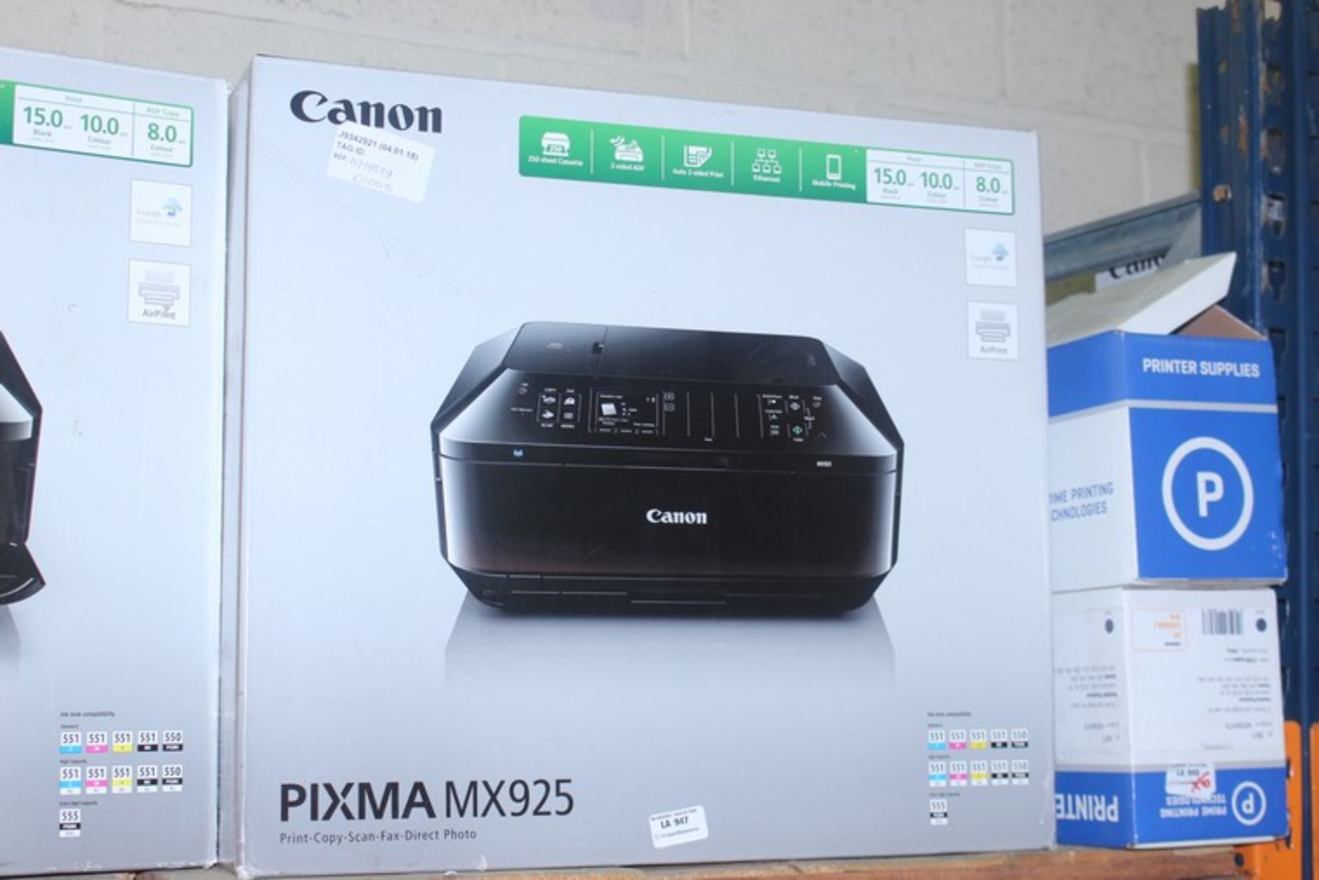 1 x CANON PIXMA MX925 WIRELESS PRINTER SCANNER COPIER RRP £100 (04.01.18) (4779548) *PLEASE NOTE