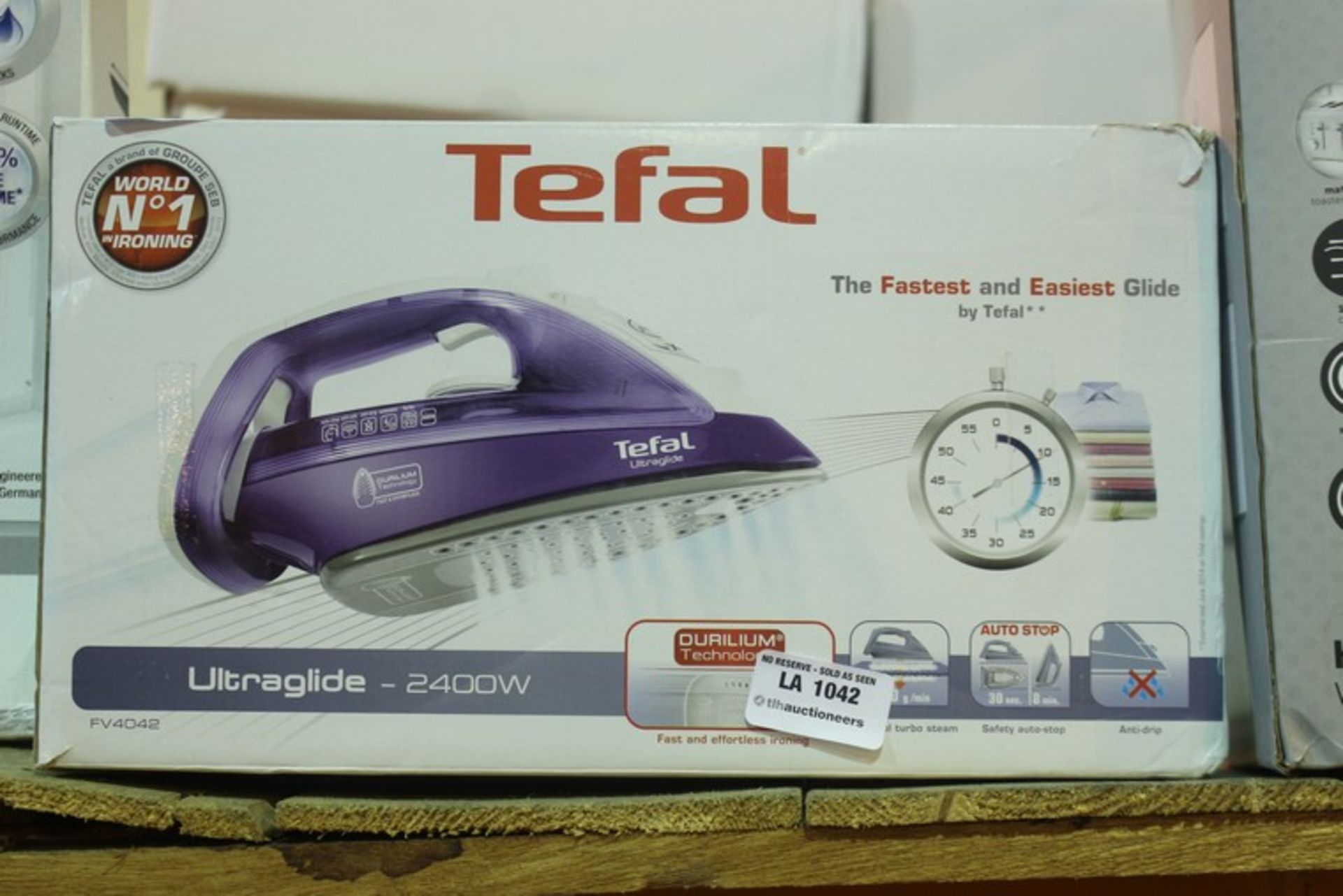 1 x TEFAL ULTRA GLIDE STEAM IRON (04.01.18) *PLEASE NOTE THAT THE BID PRICE IS MULTIPLIED BY THE