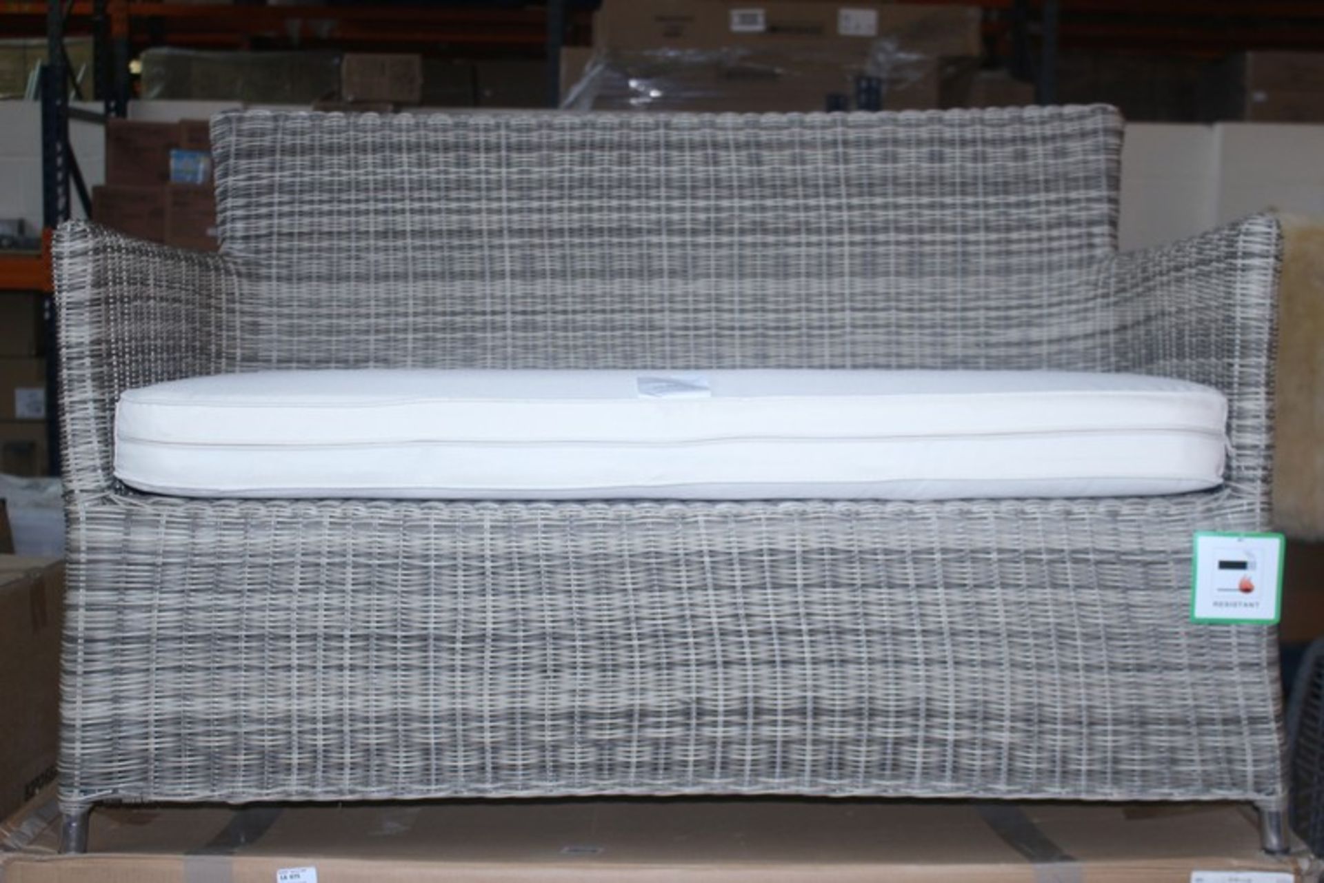 1 x JOHN LEWIS DANTE 2 SEATER GARDEN SOFA (16.01.18) (82082001) *PLEASE NOTE THAT THE BID PRICE IS