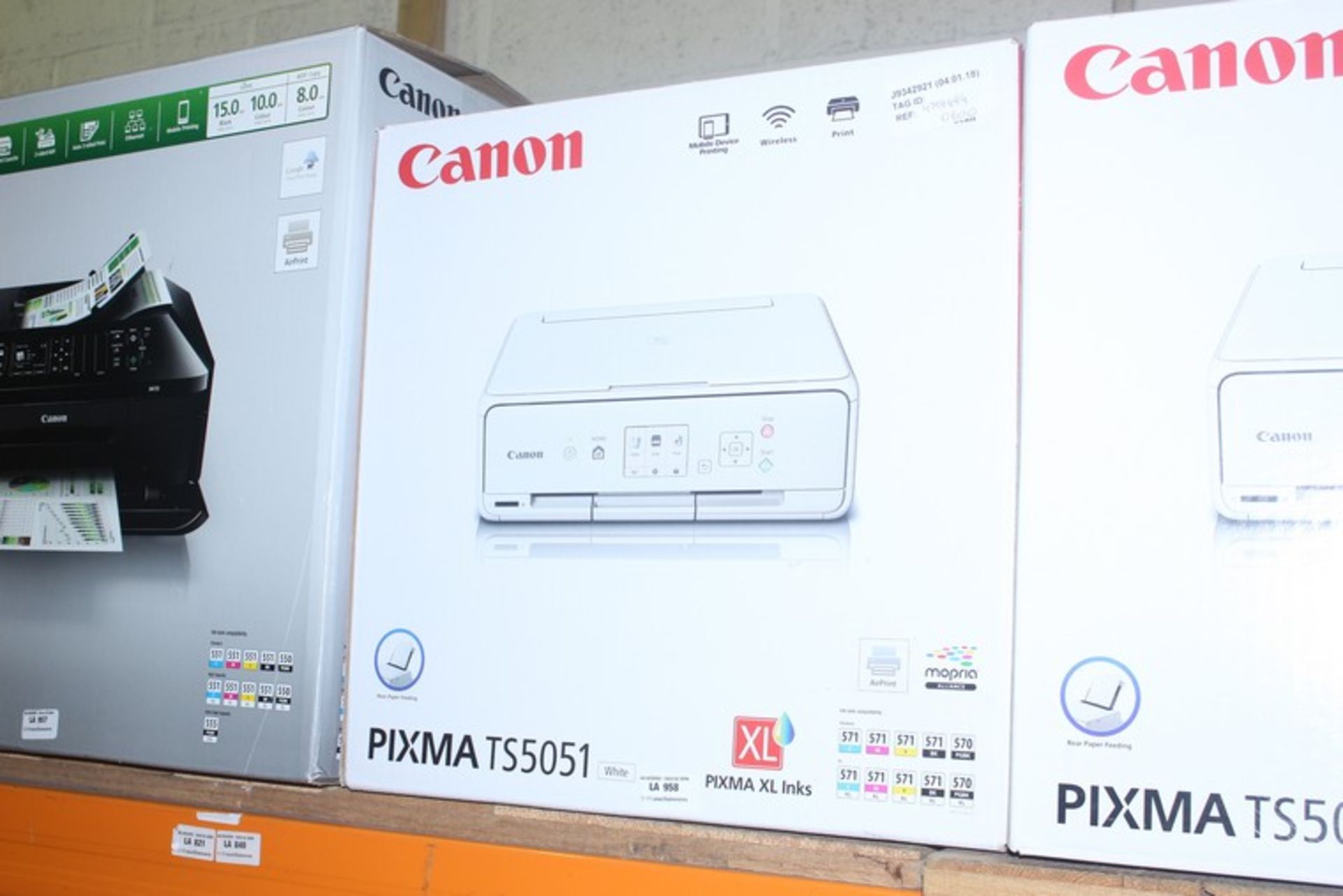 1 x CANON PIXMA TS5051 WIRELESS PRINTER SCANNER COPIER IN WHITE RRP £60 (04.01.18) (4719494) *PLEASE