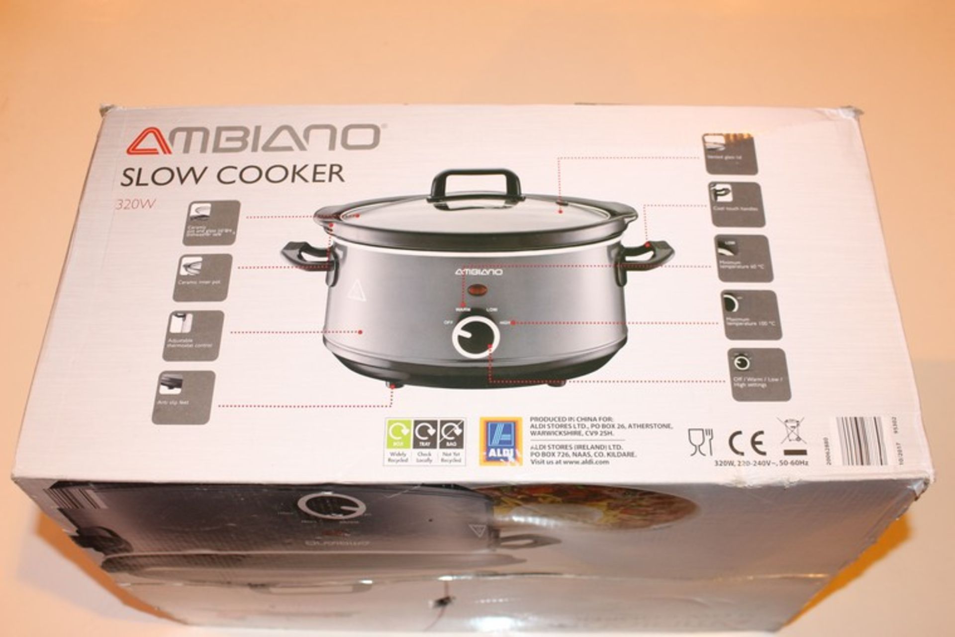 2 x AMBIANO SLOW COOKERS IN ASSORTED COLOURS (08/01/18) *PLEASE NOTE THAT THE BID PRICE IS