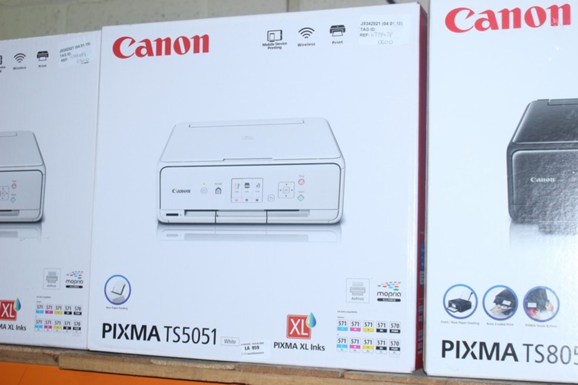 1 x CANON PIXMA TS5051 WIRELESS PRINTER SCANNER COPIER IN WHITE RRP £60 (04.01.18) (4719494) *PLEASE