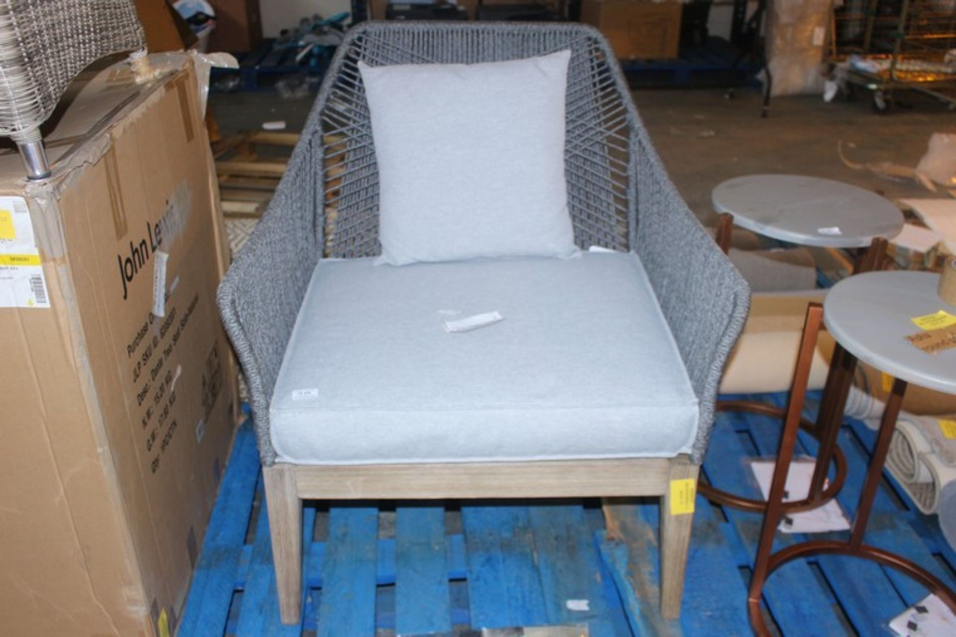1 x LEIA LOUNGING ARM CHAIR (16.01.18) (82080402) *PLEASE NOTE THAT THE BID PRICE IS MULTIPLIED BY