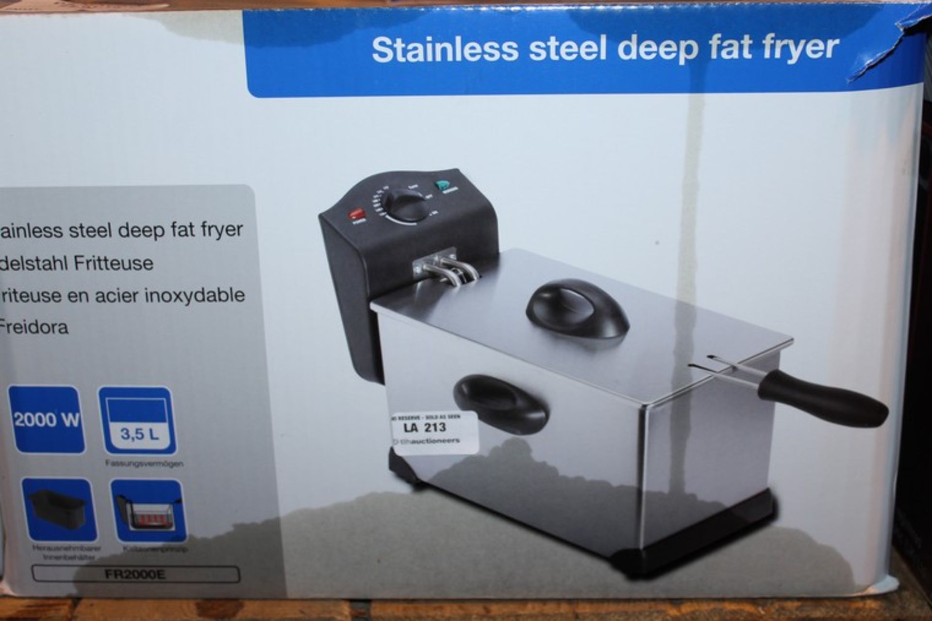 1 x STAINLESS STEEL DEEP FAT FRYER (25.01.18) (P1) *PLEASE NOTE THAT THE BID PRICE IS MULTIPLIED