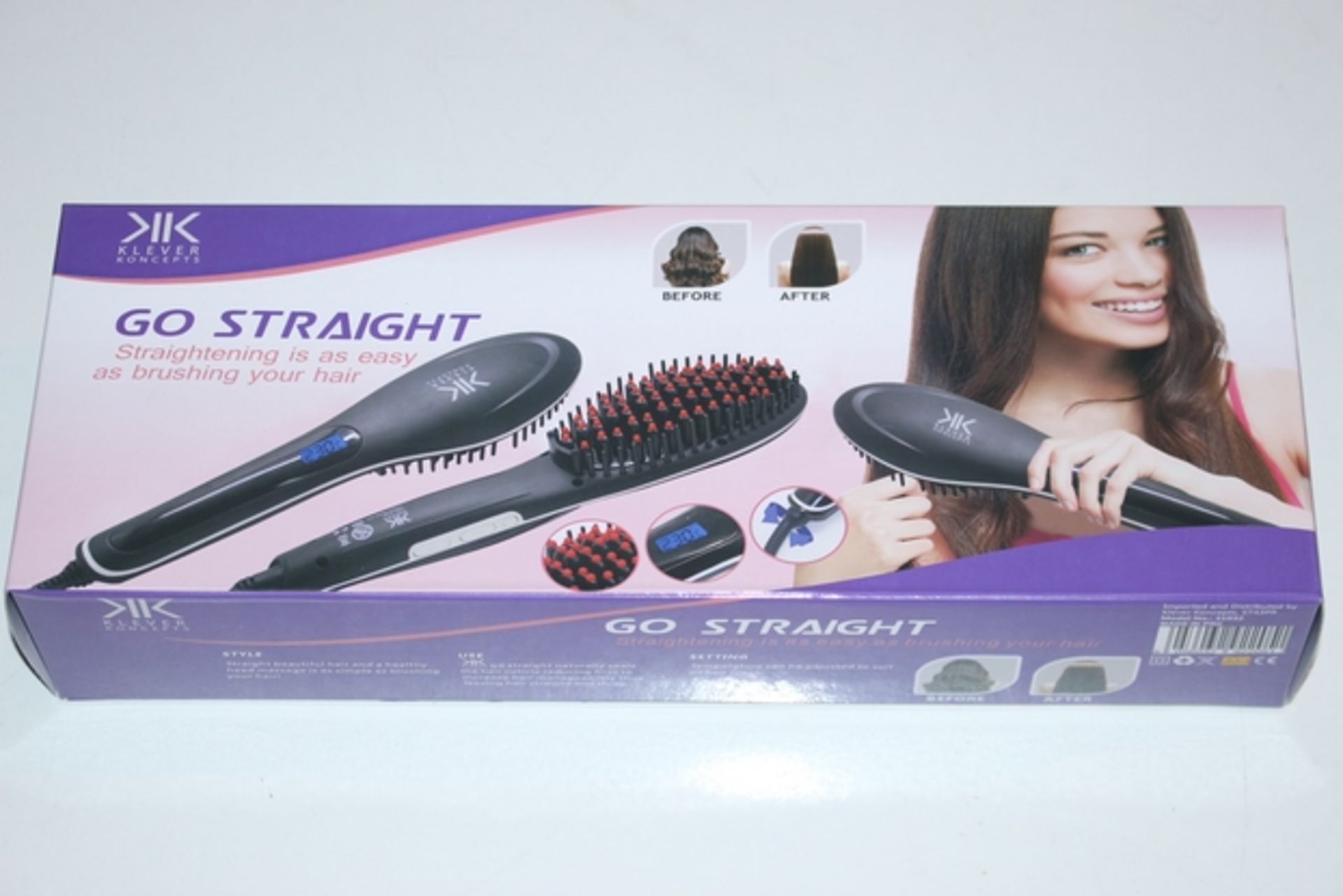 1X UNUSED GO STRAIGHT 'STRAIGHTENING IS AS EASY AS BRUSHING YOUR HAIR' (AC-HAIR)