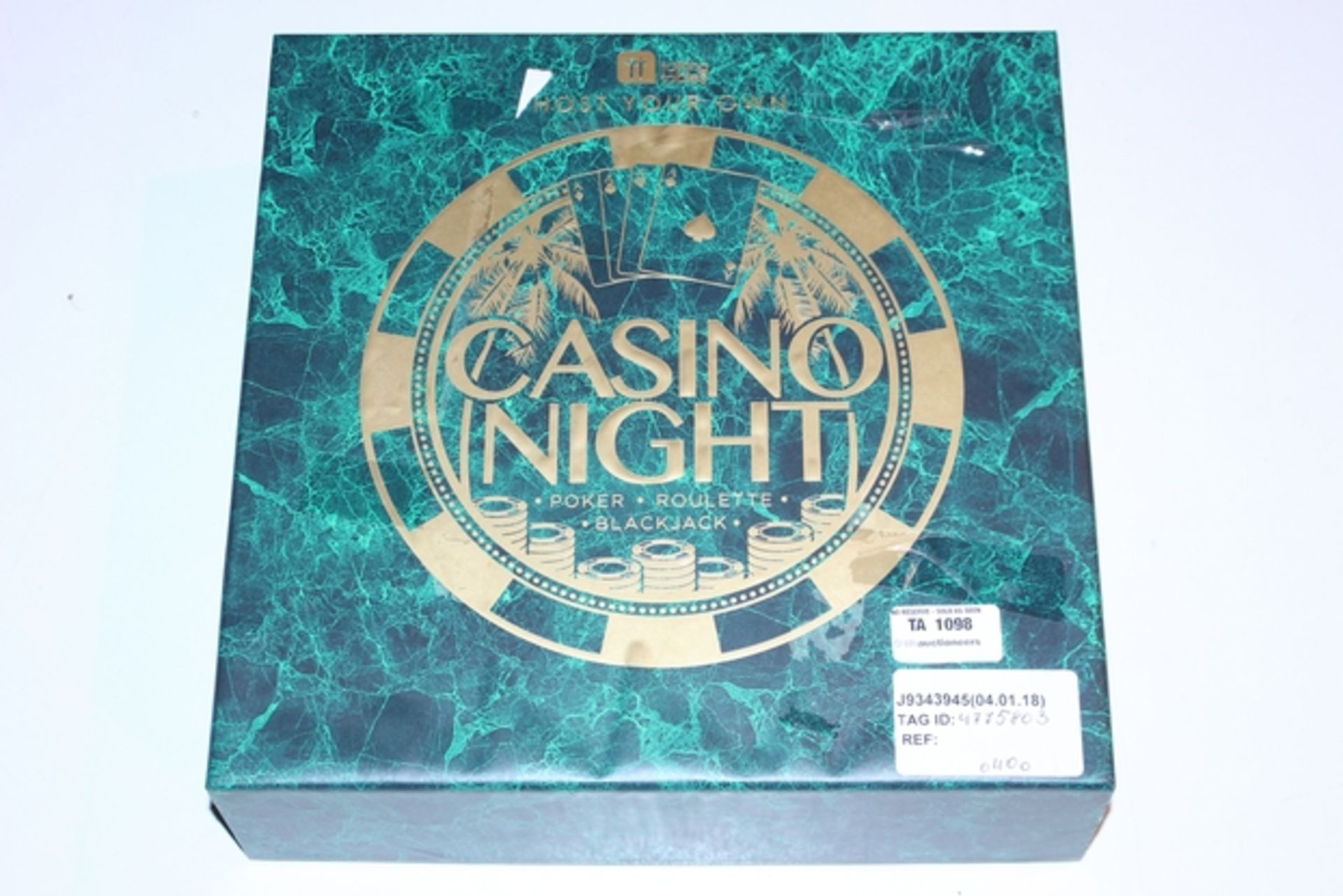 1X HOST YOUR OWN CASINO NIGHT RRP £40 (JL-9343945) (04/01/18) (4775803)