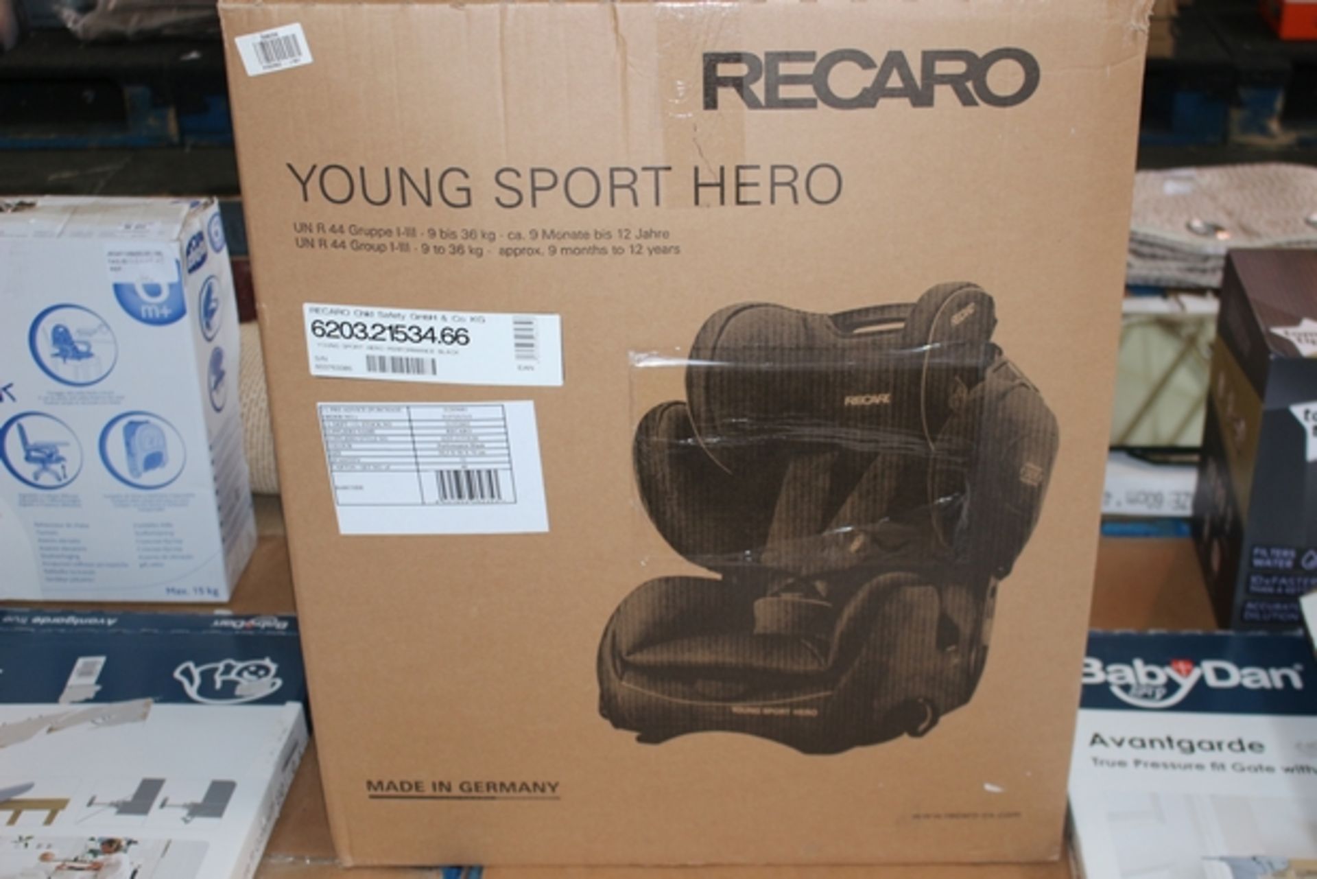 1X RICARO YOUNG SPORT HERO CHILDREN'S CAR SEAT RRP £140 (JL-9341149) (03/01/18) (4580256)