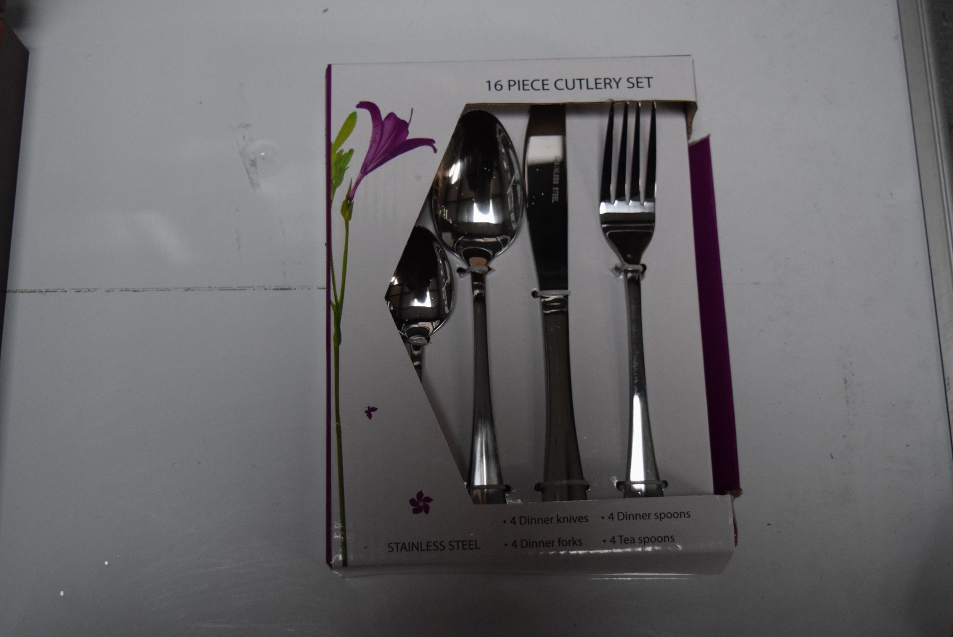 1 x BOXED BRAND NEW ROMAN CONRAD COLLECTION WEB 16 PIECE CUTLERY SET IN STAINLESS STEEL (XYX-16-1)