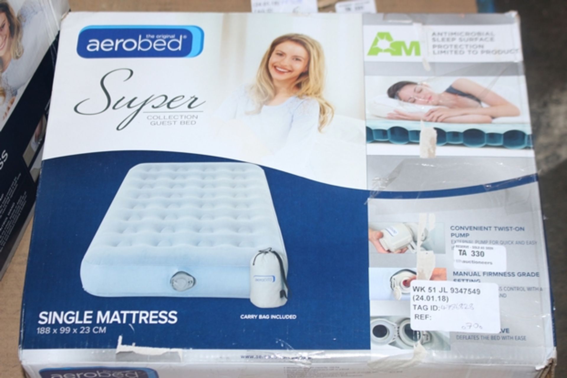 1X AERO BED SUPER SINGLE MATTRESS RRP £70 (24/01/18) (4786828)