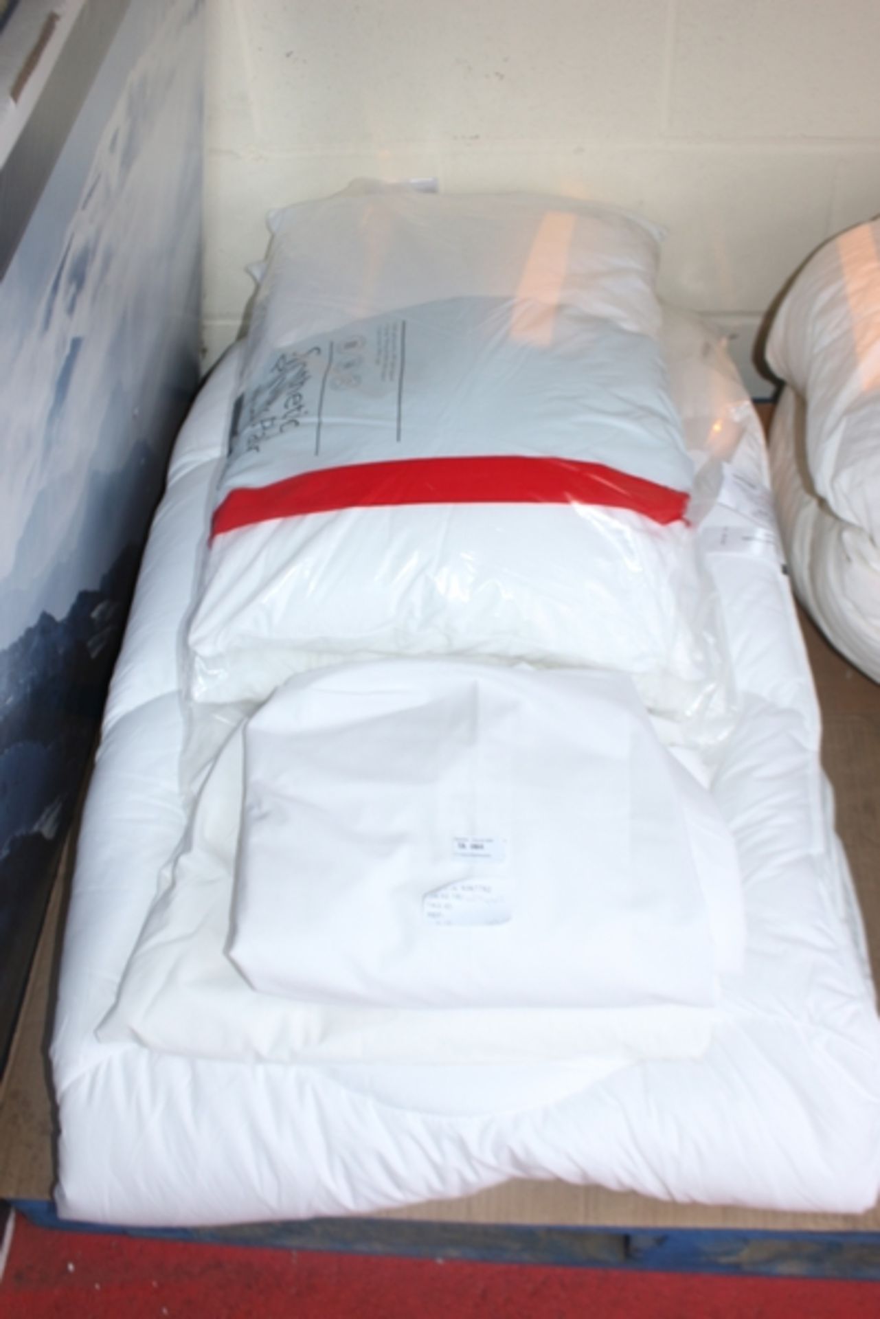 1X LOT TO CONTAIN 4 ITEMS TO INCLUDE PILLOWS, SHEETS AND MUCH MORE COMBINED RRP £100 (08.02.18)