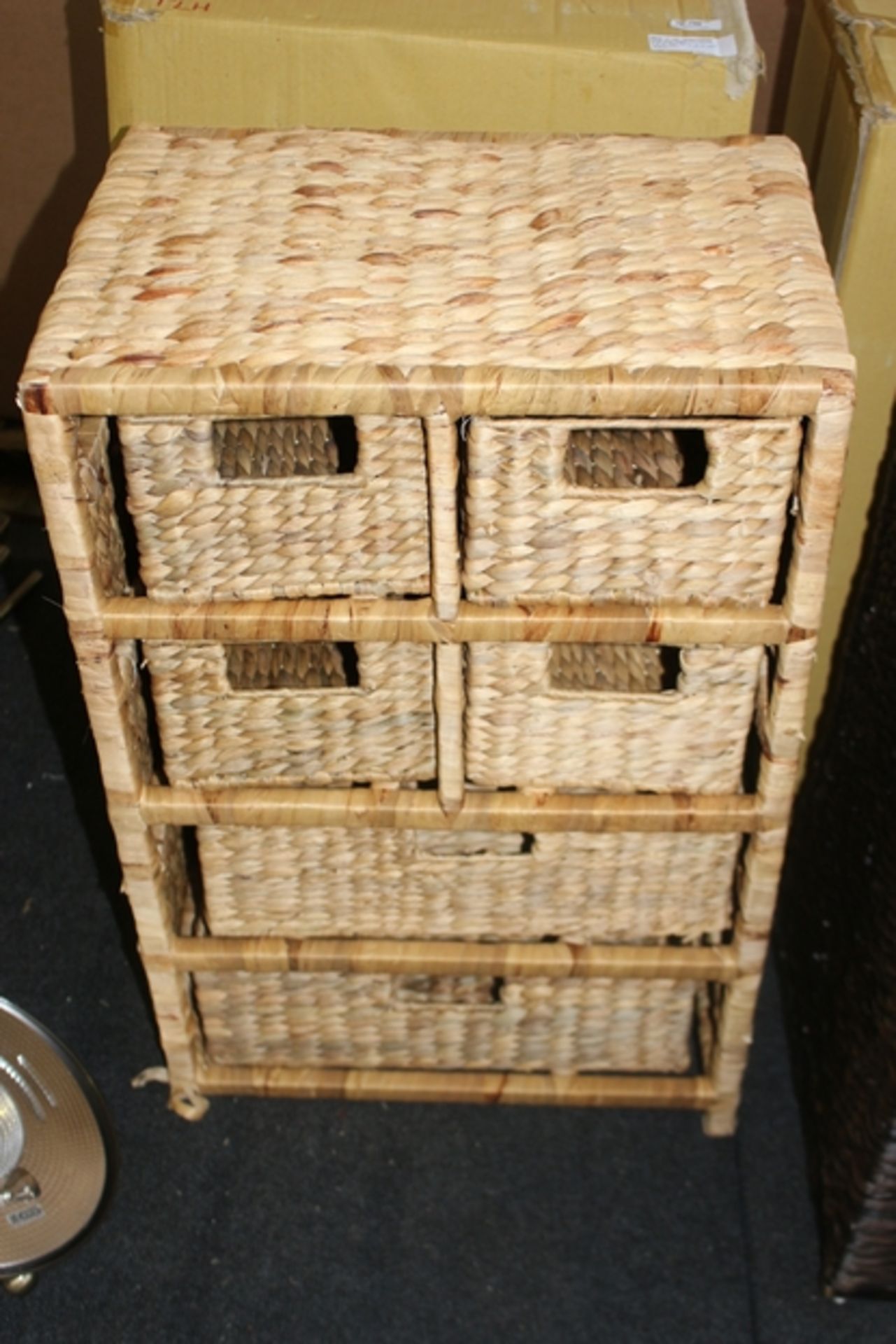 1X WATER HYACINTH 6 DRAWER UNIT RRP £80 (08/02/18) (392528)