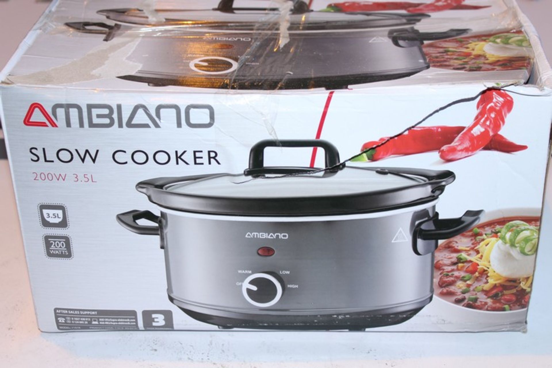 2 x 2 AMBIANO SLOW COOKERS (20.02.18) *PLEASE NOTE THAT THE BID PRICE IS MULTIPLIED BY THE NUMBER OF