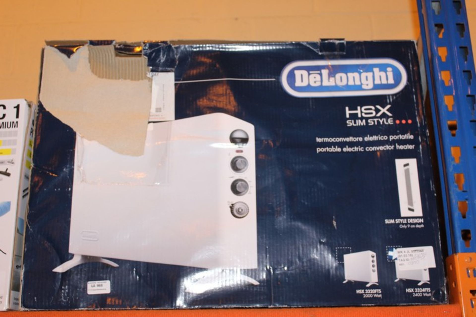 1 x DELONGHI HSX SLIM LINE HEATER RRP £80 *PLEASE NOTE THAT THE BID PRICE IS MULTIPLIED BY THE