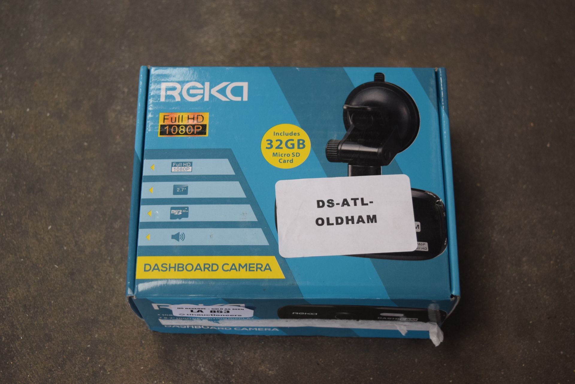 1 X BOXED REKA DASHBOARD CAMERA 1080P CAPABILITY RRP £30