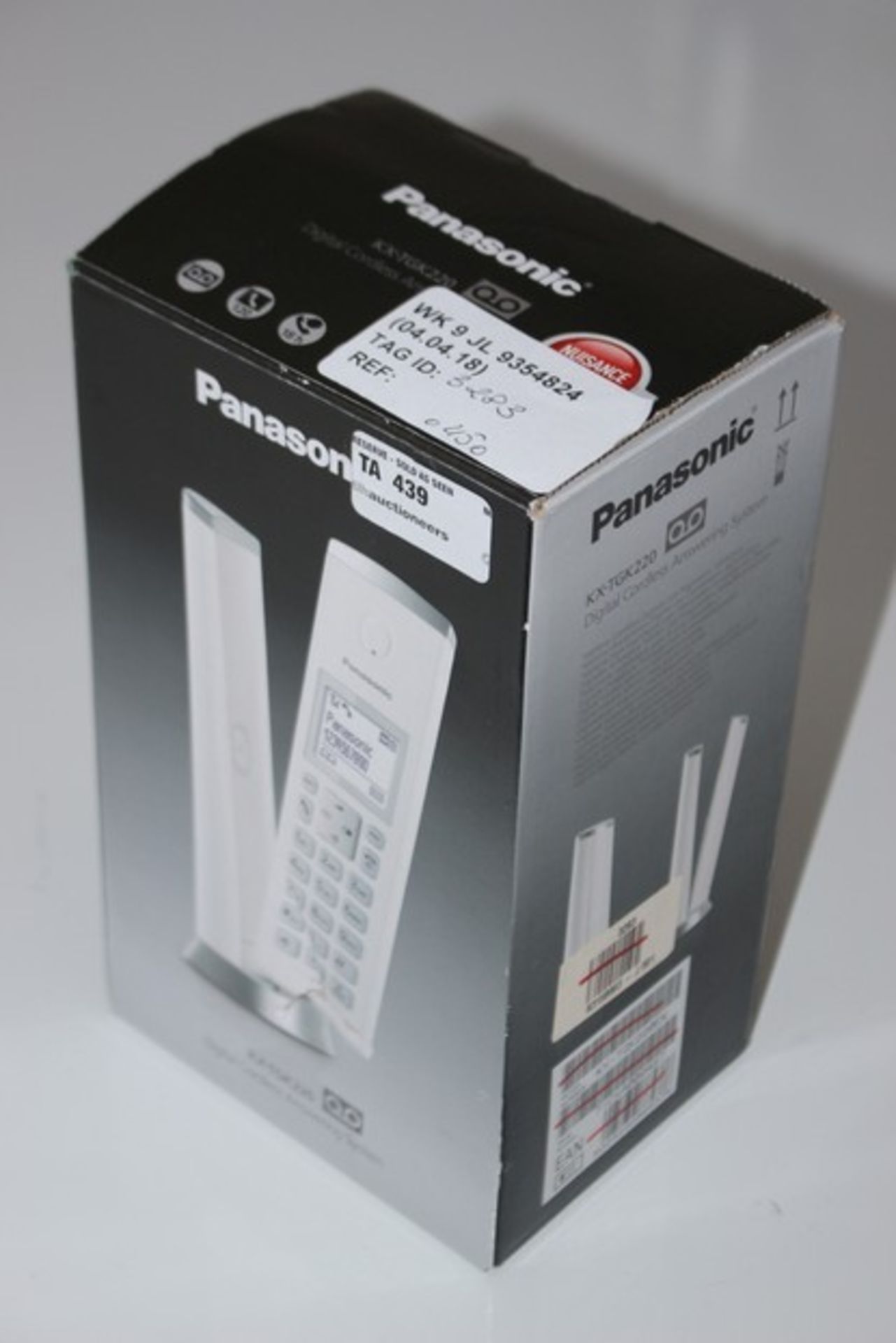 1 X PANASONIC CORDLESS DIGITAL ANSWERING SYSTEM KX-TGK220 RRP £50 (04.04.18) (3283)