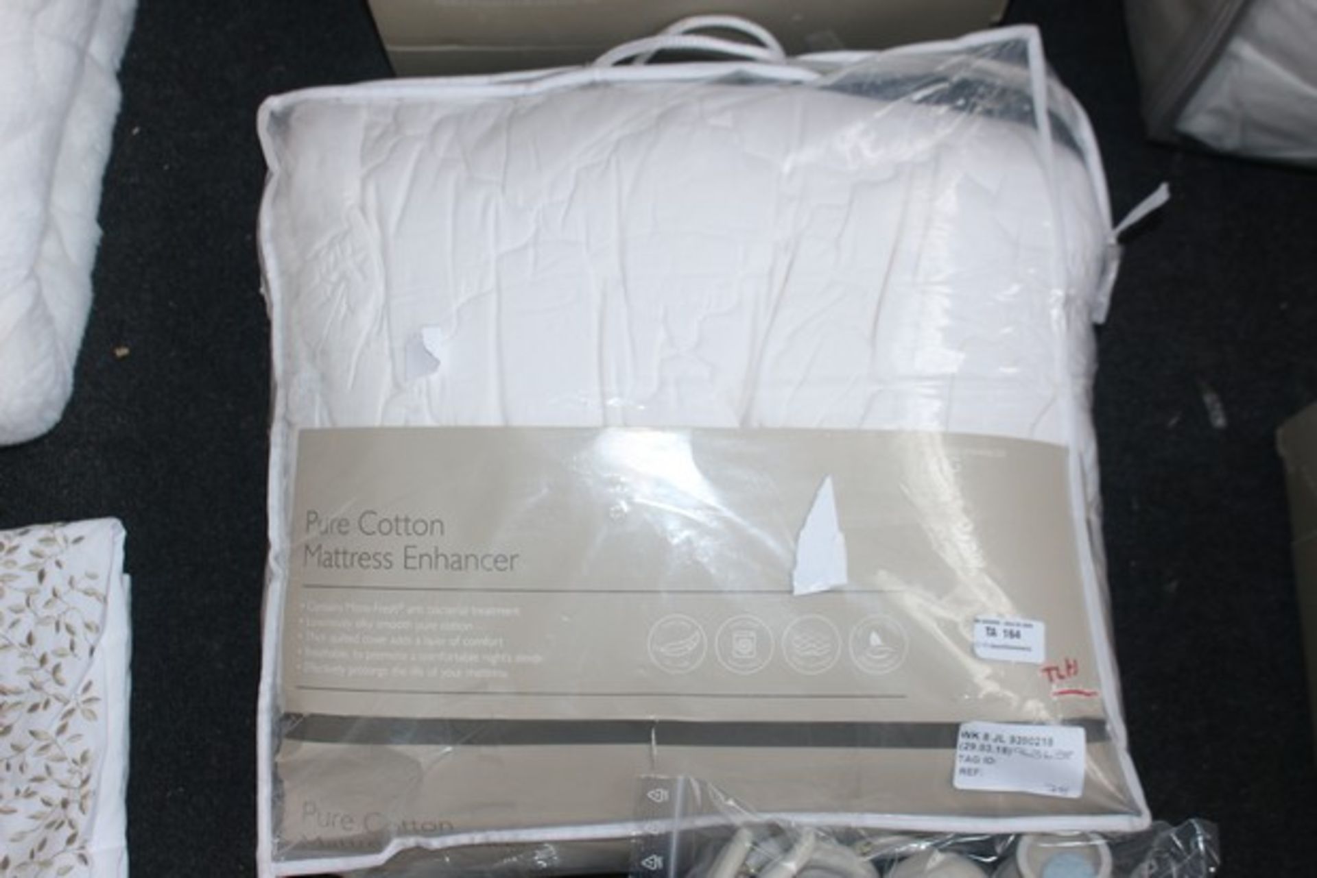 1X PURE COTTON MATTRESS ENHANCER KING RRP £80 (29/03/18) (963638)