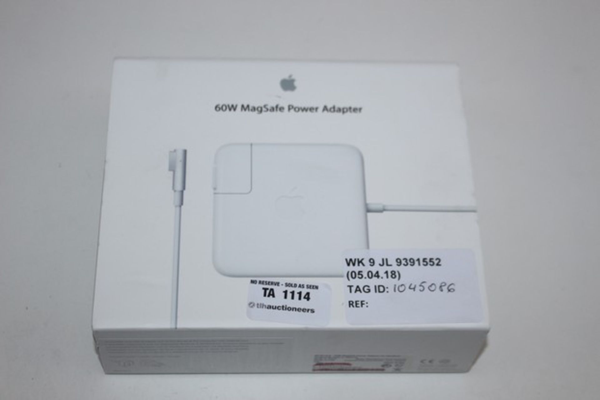 1X APPLE 60W MAX SAFE POWER ADAPTER RRP £80 (05.04.18) (1045086)