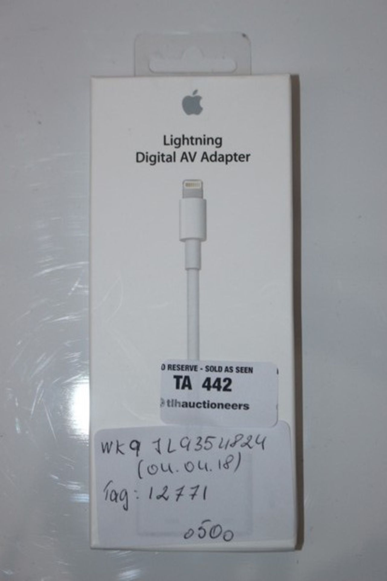 1 X APPLE LIGHTNING AV ADAPTOR RRP £50 (04.04.18) (12771)
