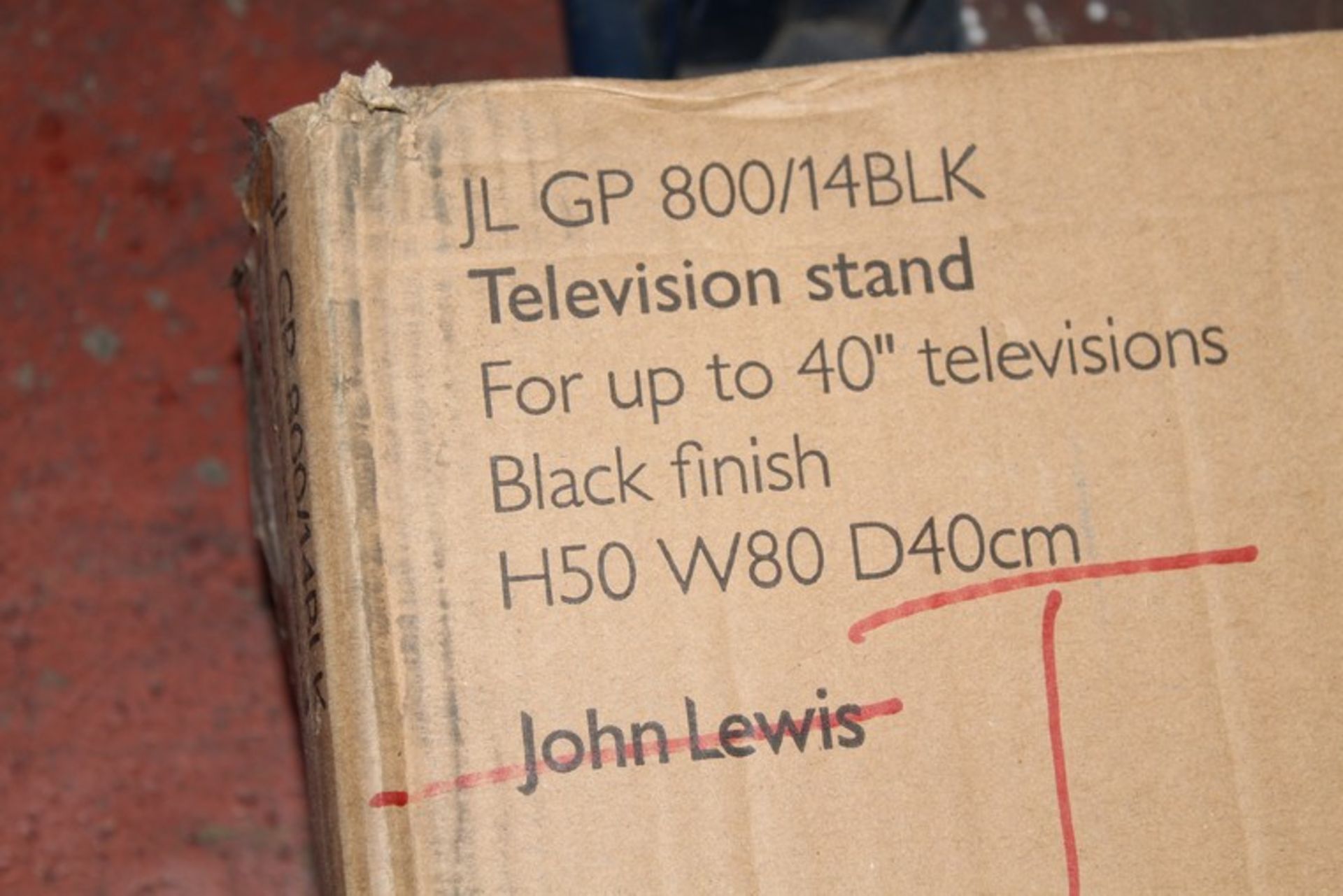 1 x JOHN LEWIS TV STAND FOR UPTO 40" RRP £120 (19.12.17) *PLEASE NOTE THAT THE BID PRICE IS