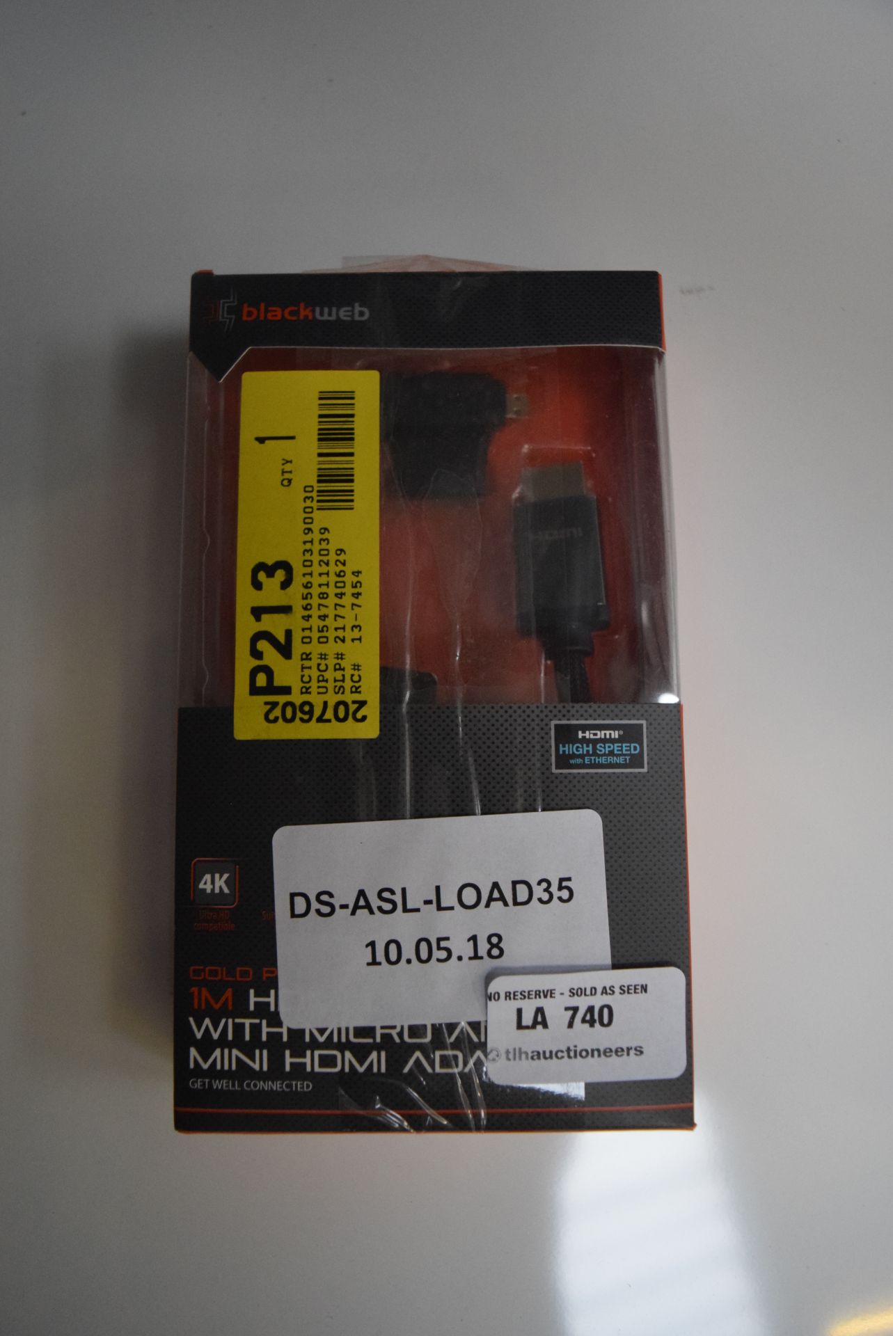 3 X ASSORTED CABLES TO INCLUDE HDMI AND OTHERS COMBINED RRP £25 10.05.18