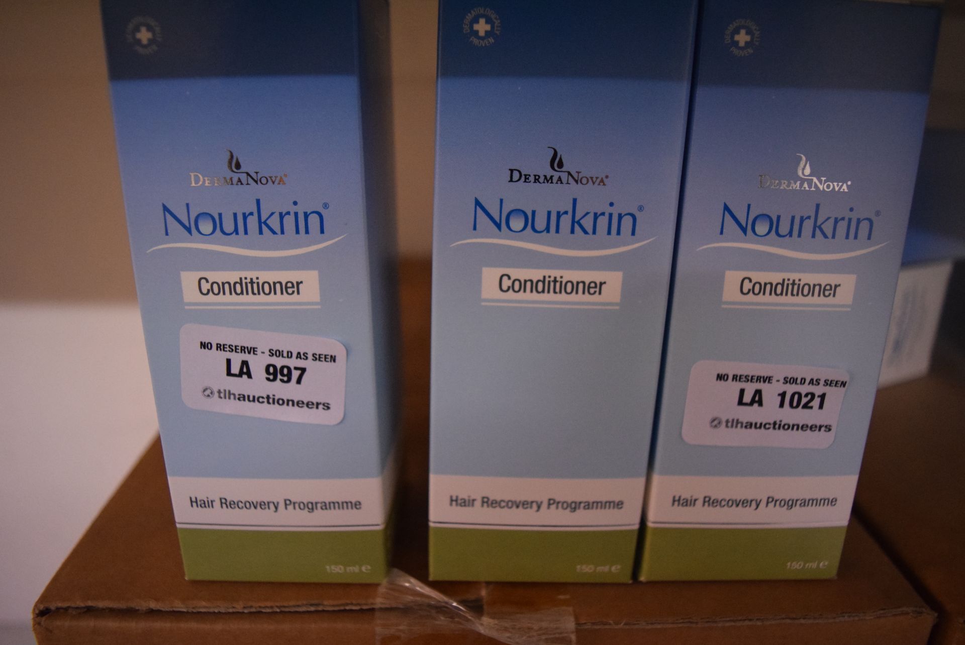 3 X DERMA NOVA NOURKRIN HAIR RECOVERY PROGRAMME 150ML CONDITIONERS