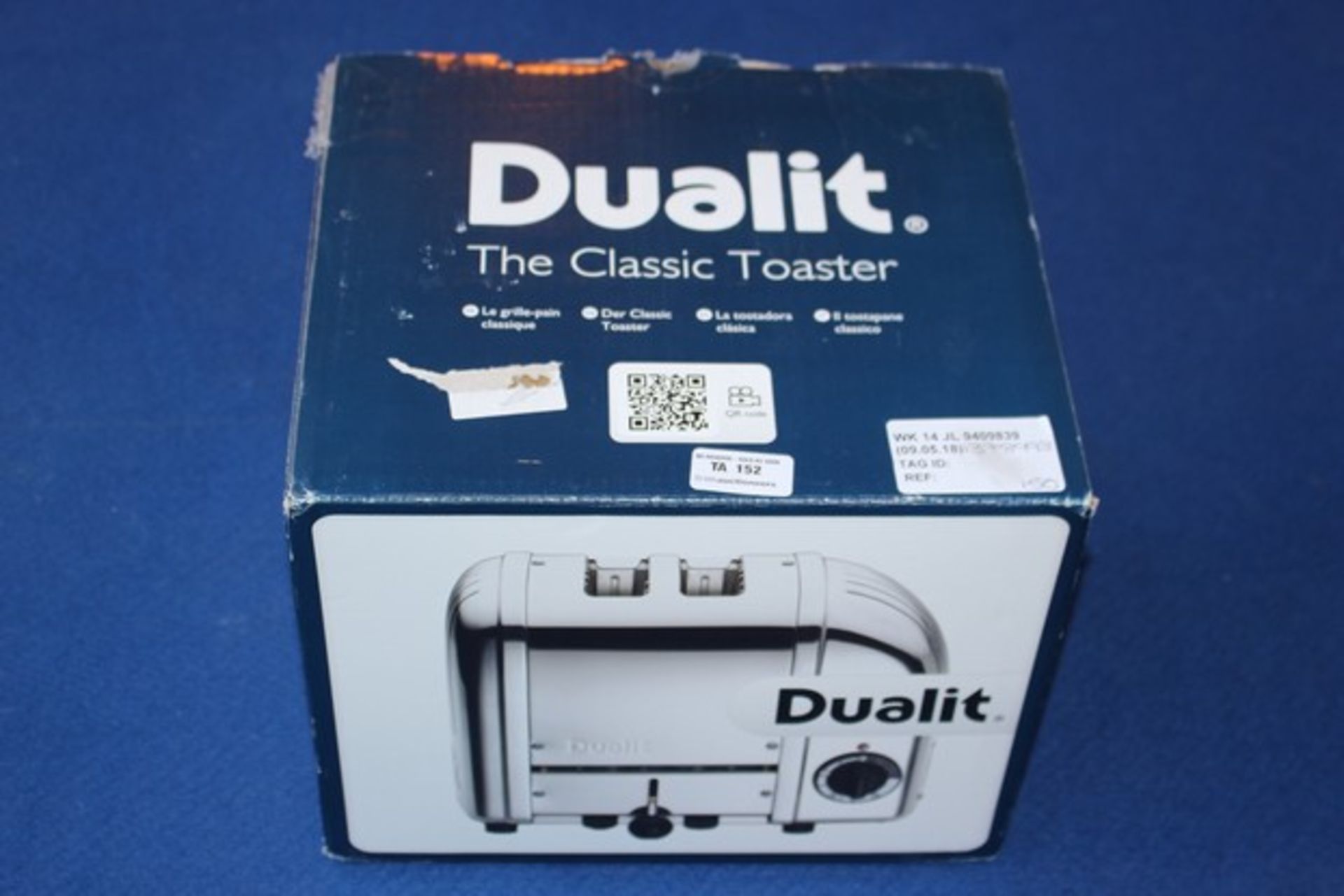 1X DUALIT THE CLASSIC 2 SLICE TOASTER RRP £140 (09.05.18) (1378993)
