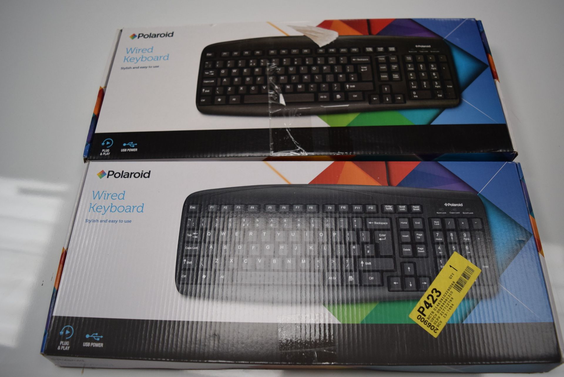 2 X POLAROID WIRELESS KEYBOARDS