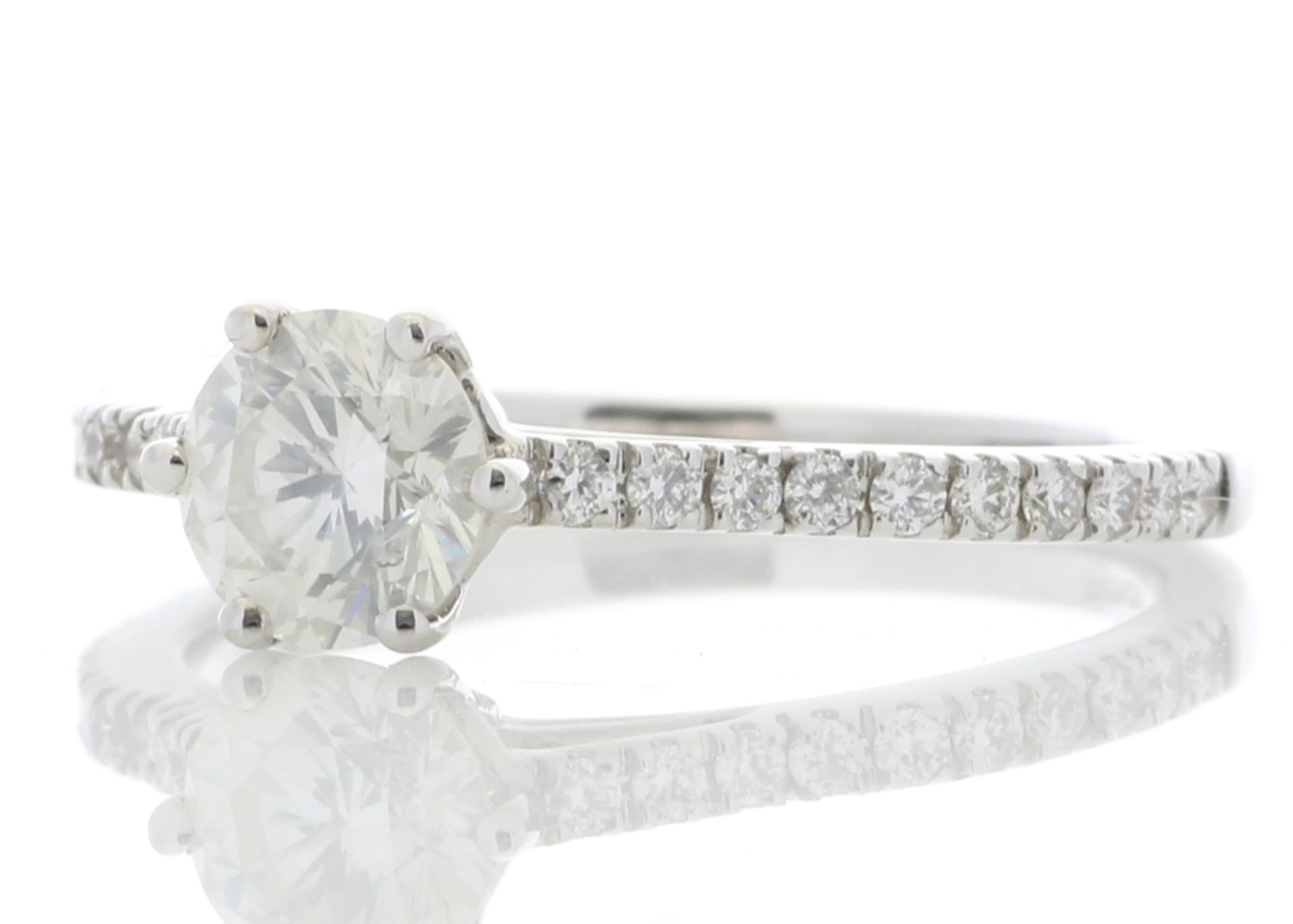 ***£17,450.00*** UNUSED - Certified by GIE 18ct White Gold Solitaire Diamond ring With Stone Set - Image 2 of 5