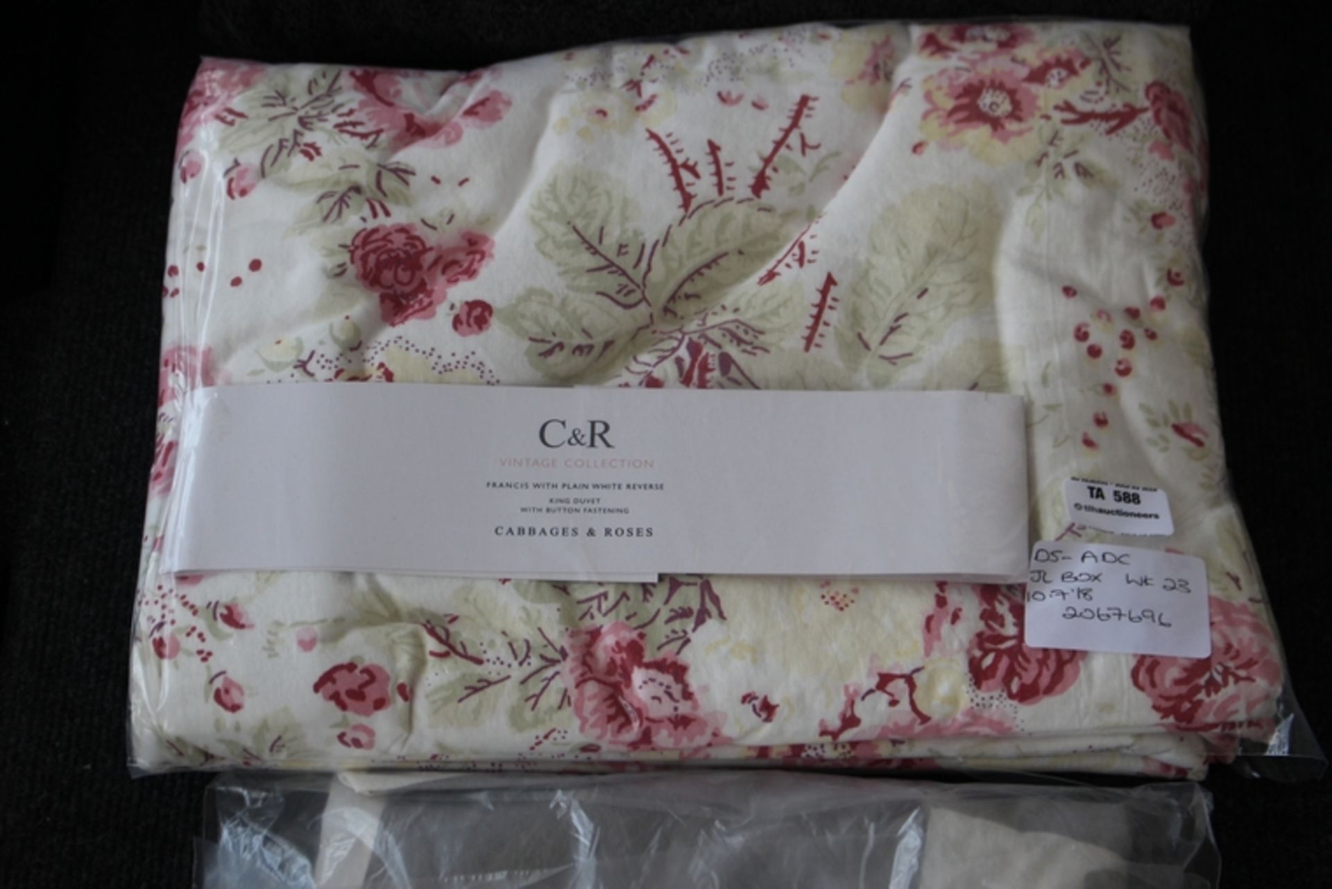 1X C AND R KING DUVET CABBAGE AND ROSES (10.07.18) (2067696)