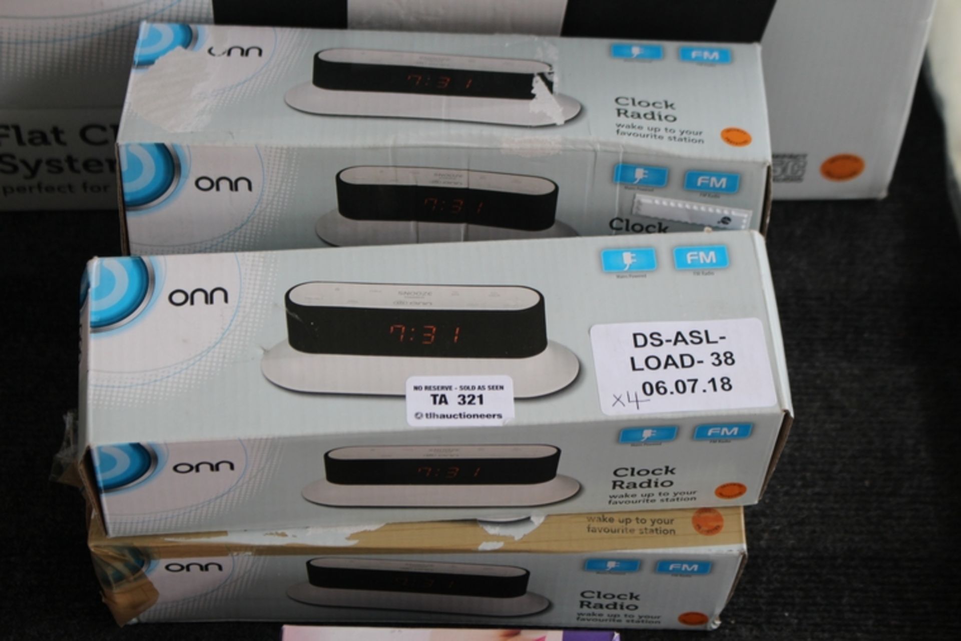 4X ONN CLOCK RADIOS (06.07.18) (38)